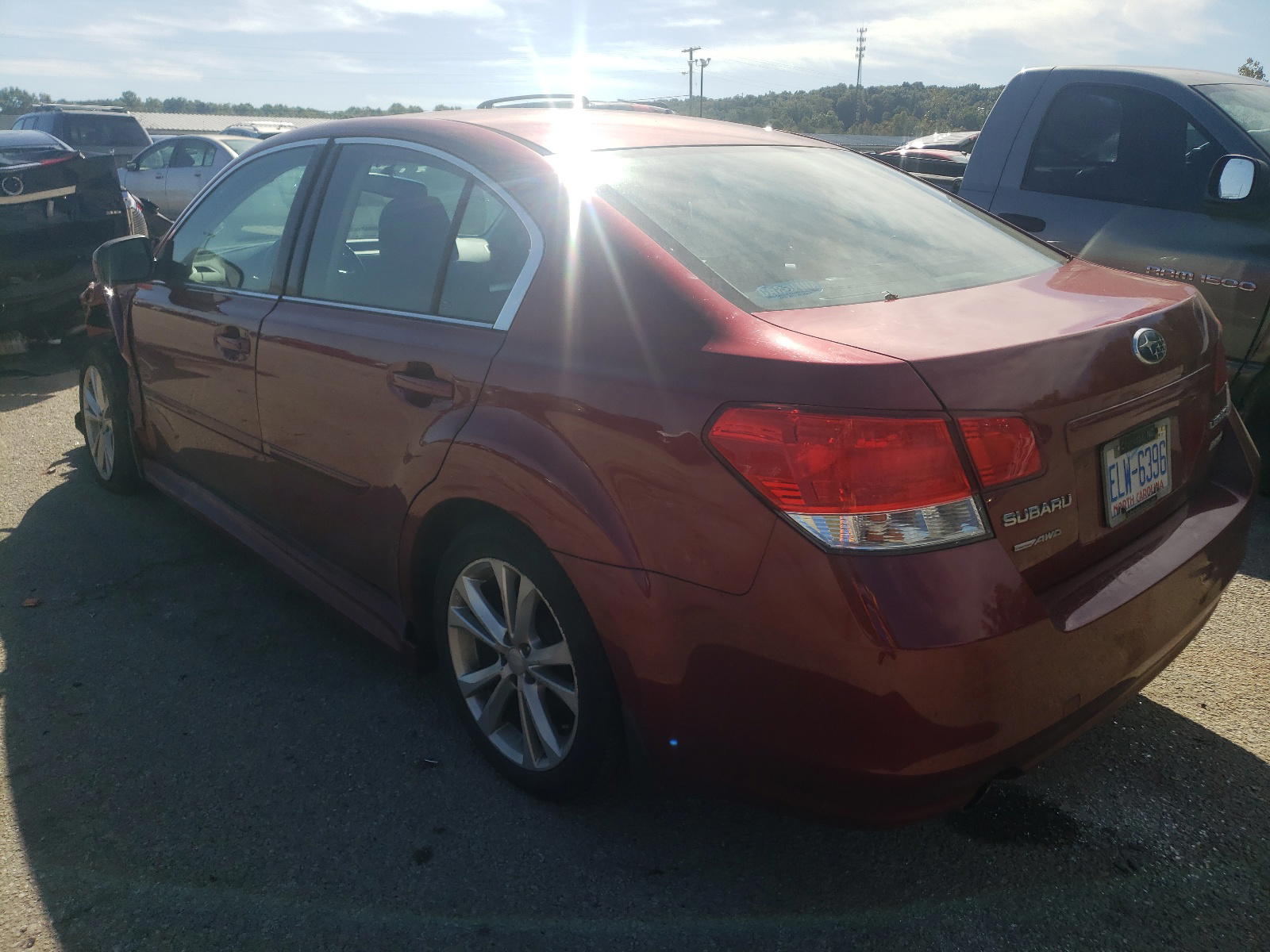 Photo 3 from auction – 2013 SUBARU LEGACY 2.5 with VIN 4S3BMBC6XD3043371