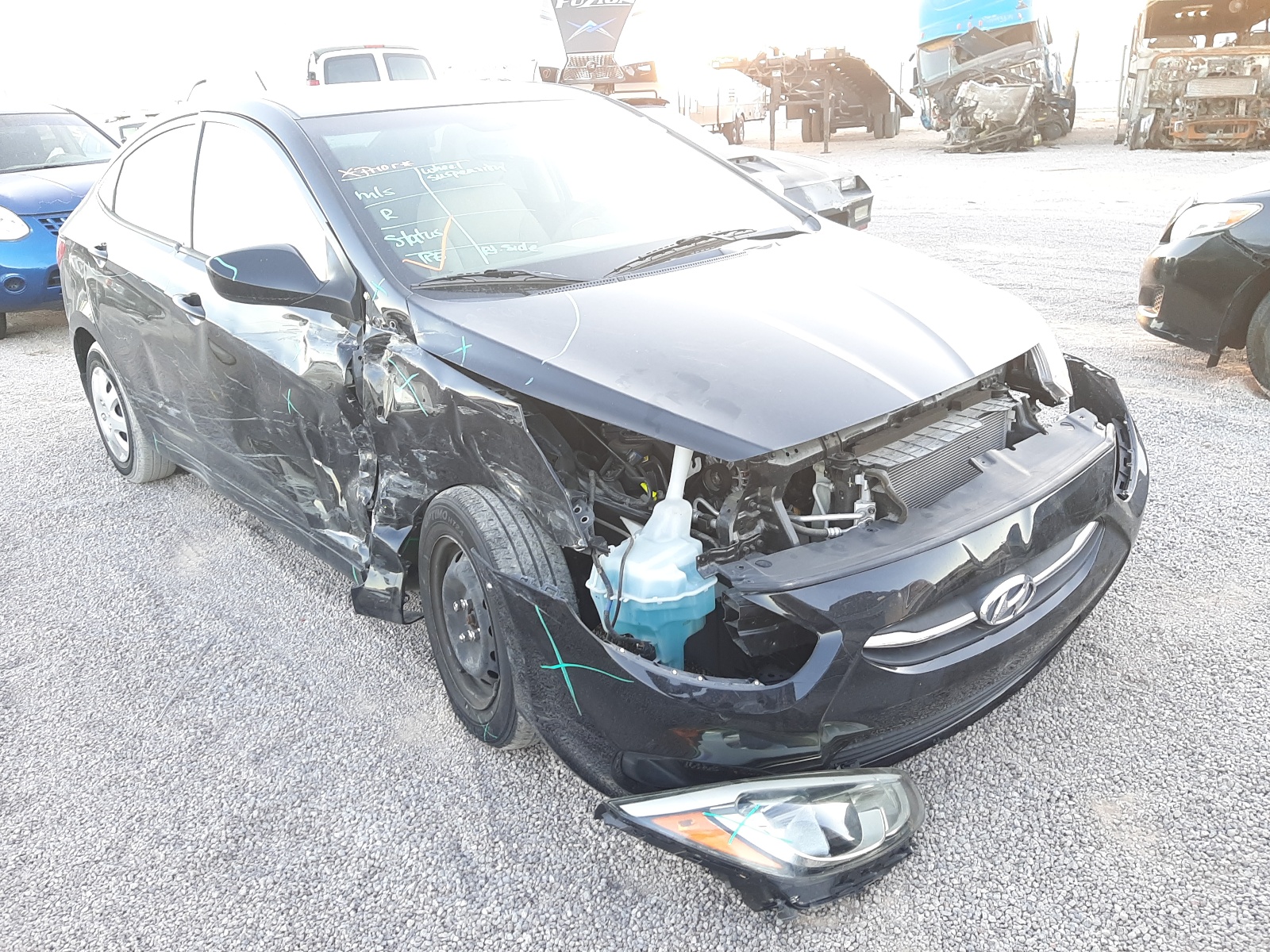HYUNDAI ACCENT SE 2016 with VIN KMHCT4AE3GU092810 - Photo from auction