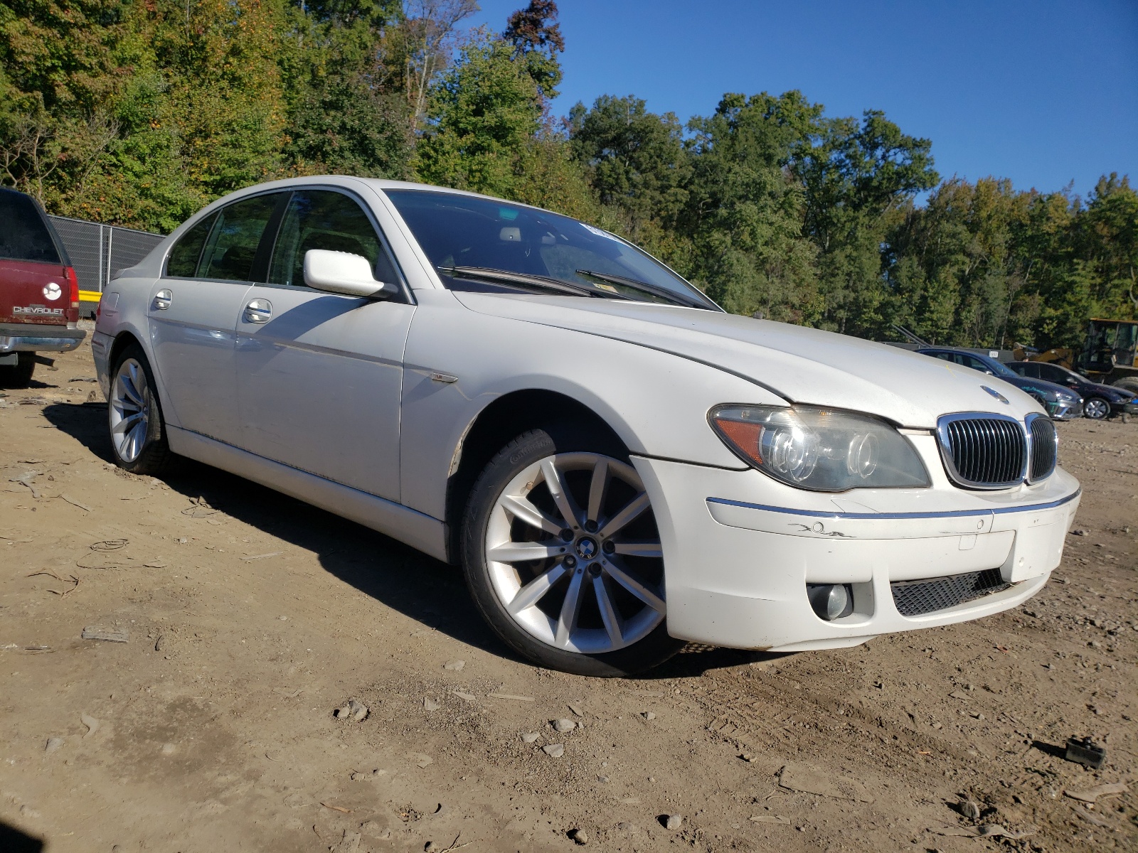 BMW 750 I 2008 with VIN WBAHL83568DT14074 - Photo from auction
