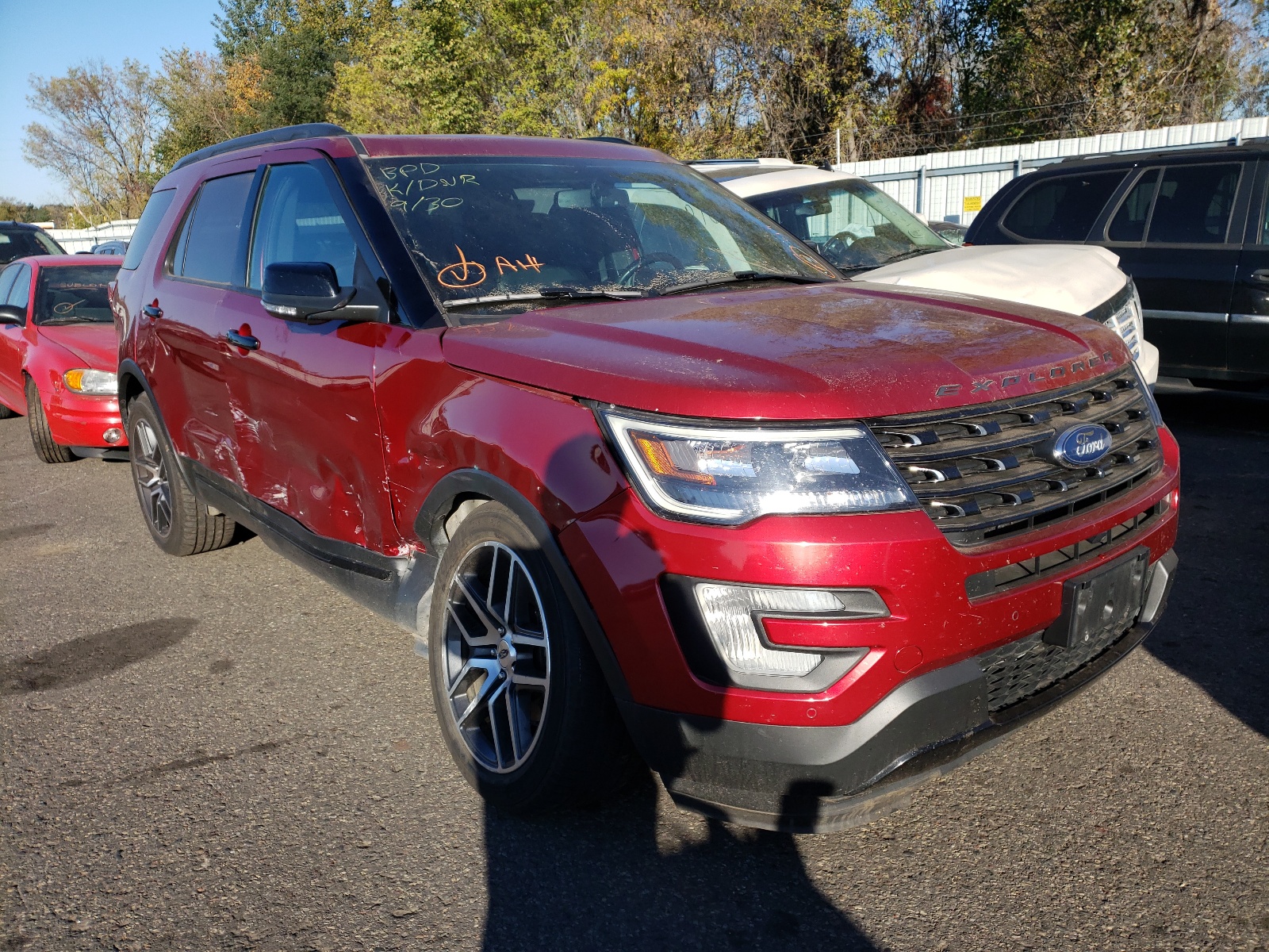 FORD EXPLORER S 2017 with VIN 1FM5K8GT6HGC76826 - Photo from auction