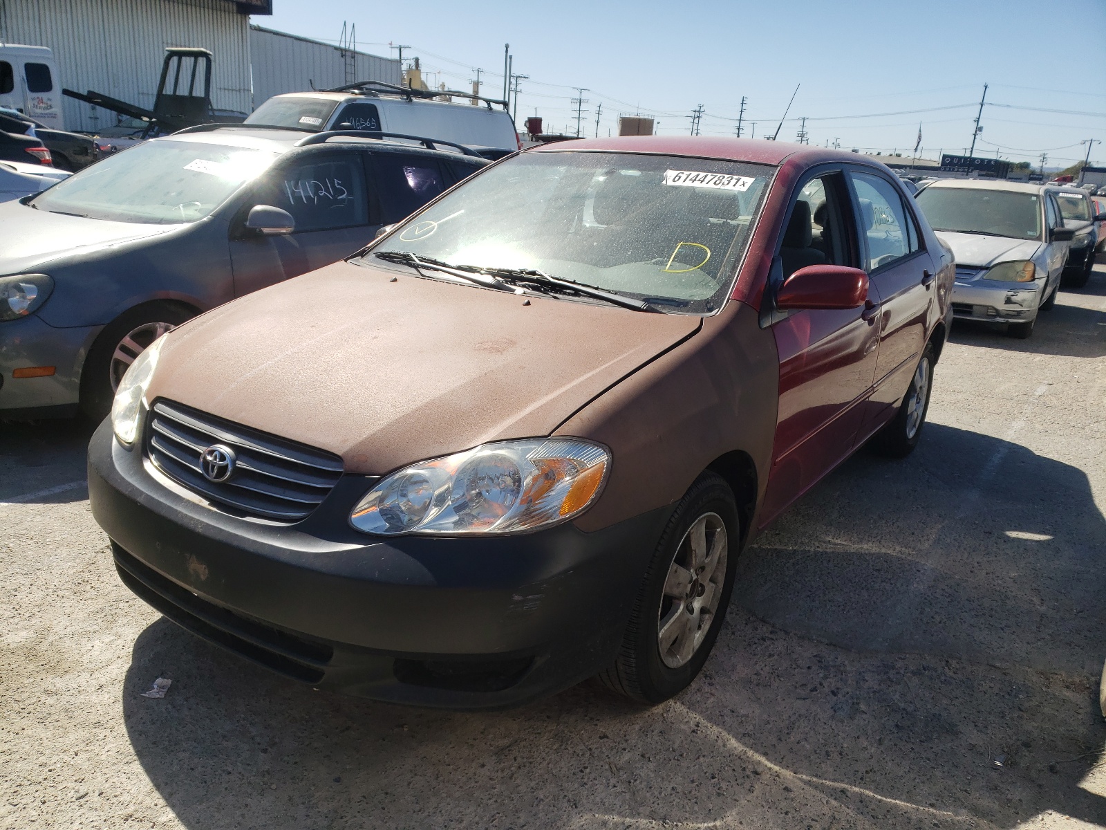 Photo 2 from auction – 2003 TOYOTA COROLLA CE with VIN 1NXBR32E63Z049298