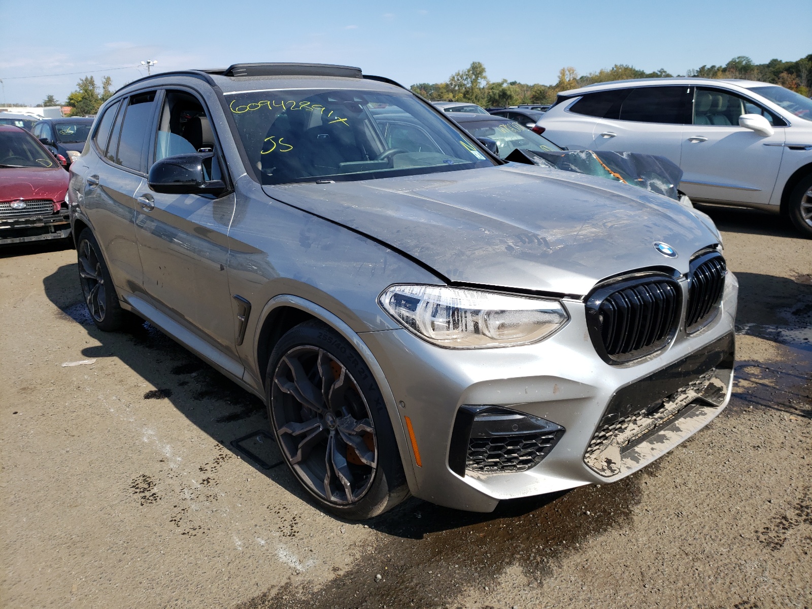 BMW X3 M COMPE 2020 with VIN 5YMTS0C09L9B12079 - Photo from auction