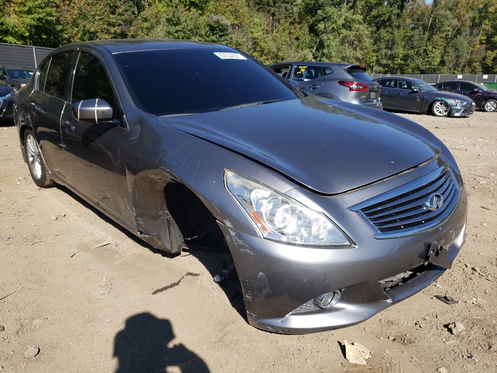 INFINITI G37 2013 with VIN JN1CV6AR4DM761369 - Photo from auction