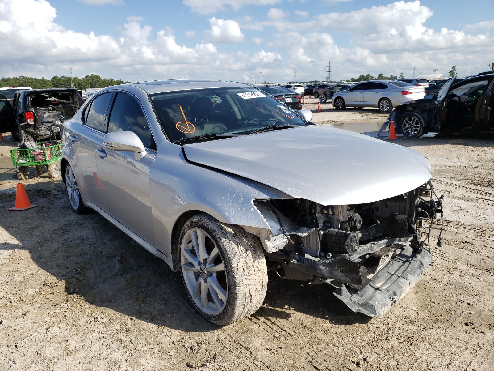 LEXUS IS 250 2012 with VIN JTHBF5C2XC5162693 - Photo from auction
