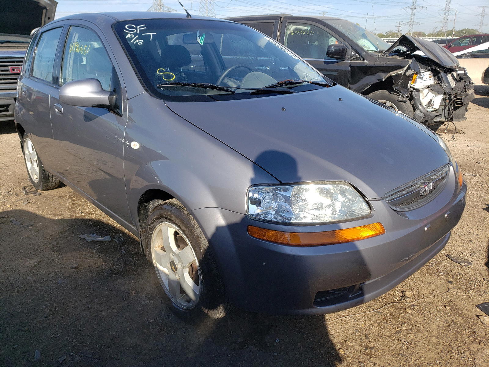 CHEVROLET AVEO BASE 2006 with VIN KL1TD66696B667007 - Photo from auction
