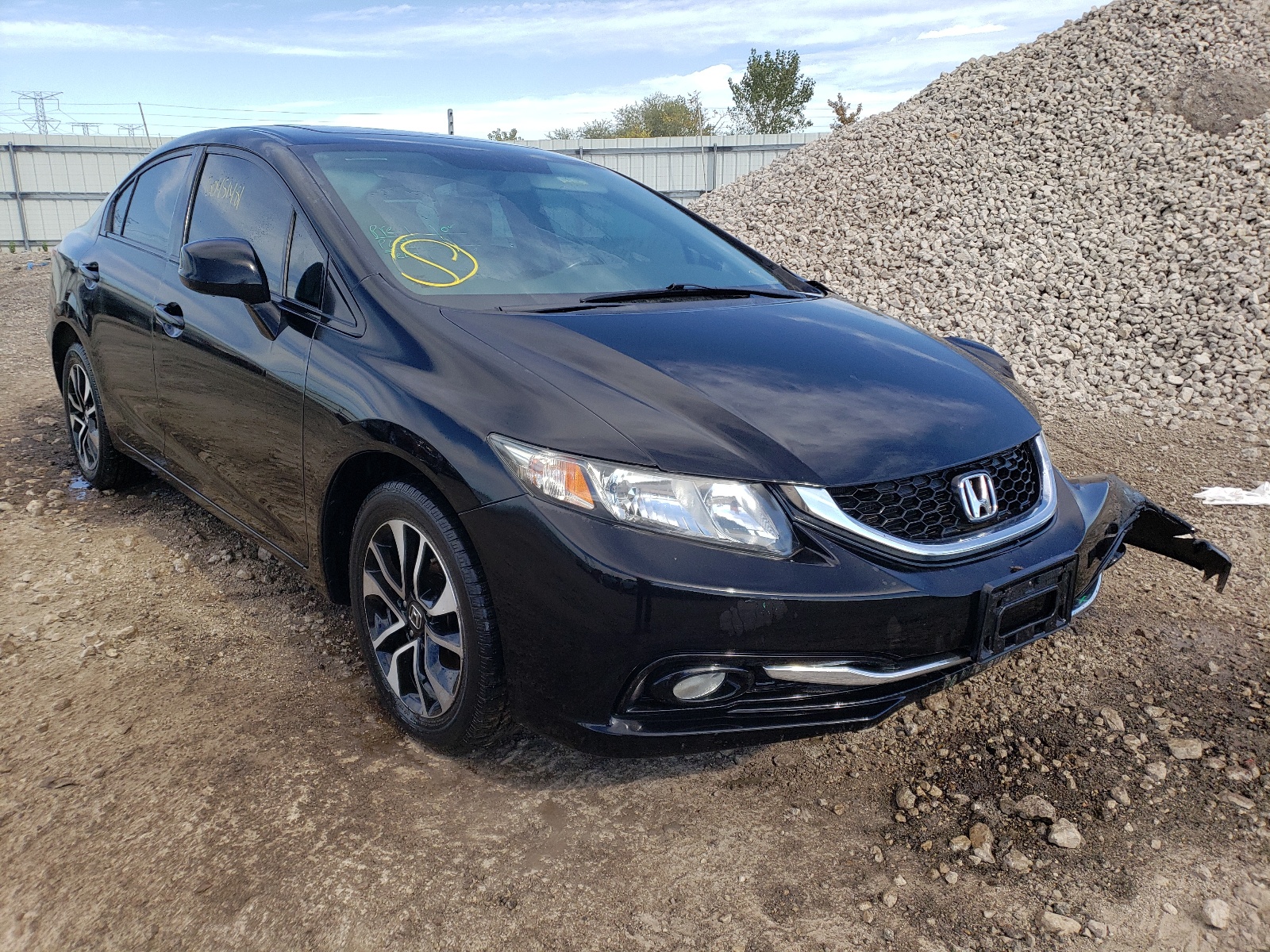 HONDA CIVIC EXL 2013 with VIN 2HGFB2F94DH512949 - Photo from auction