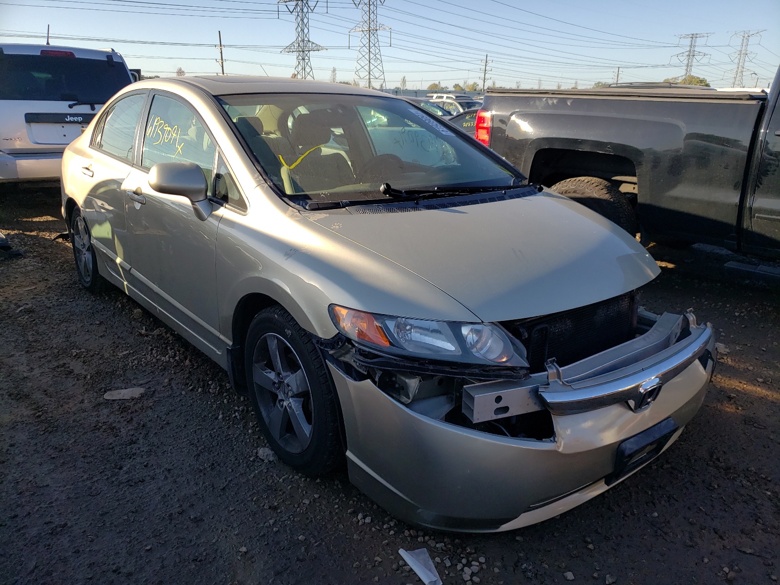 HONDA CIVIC EX 2007 with VIN 1HGFA16837L021168 - Photo from auction