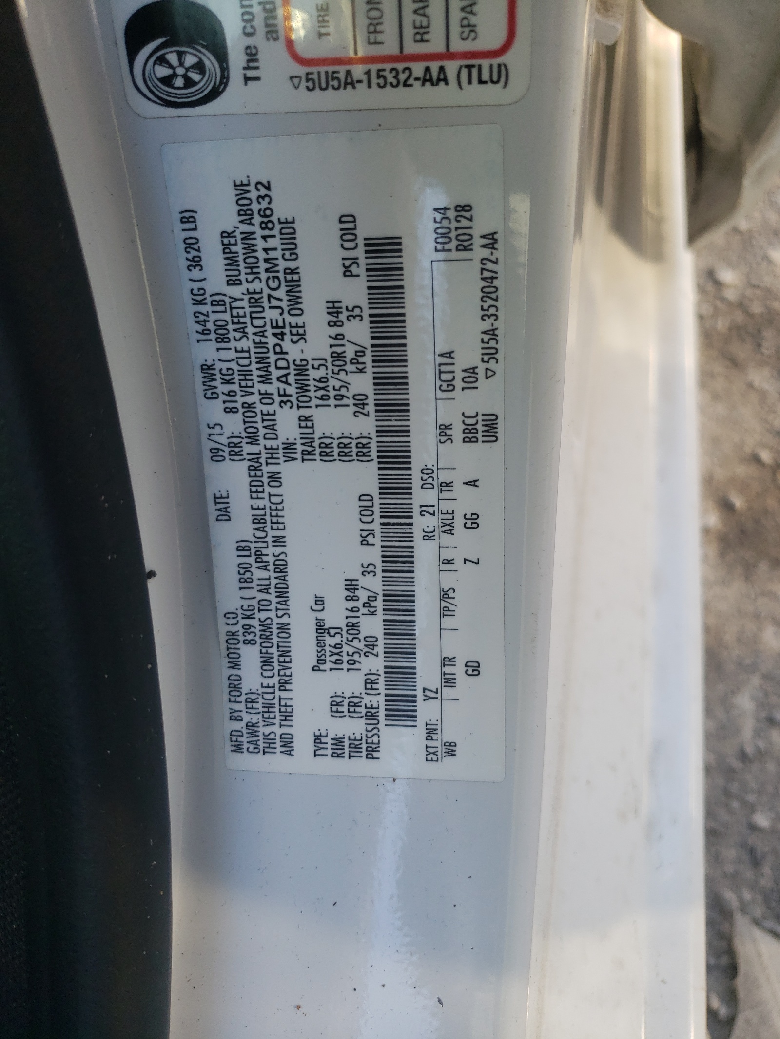 Zdjęcie 10 z aukcji – 2016 FORD FIESTA SE z VIN 3FADP4EJ7GM118632