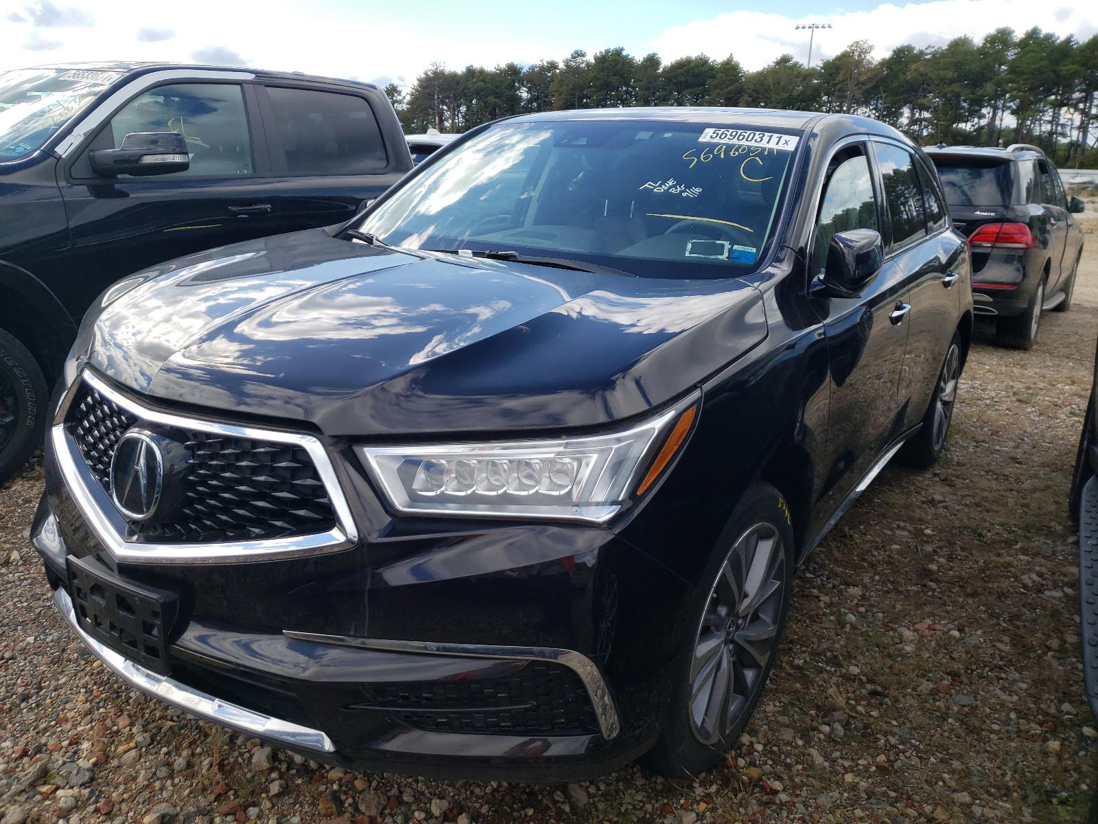 Photo 2 from auction – 2017 ACURA MDX TECHNO with VIN 5FRYD4H55HB040293