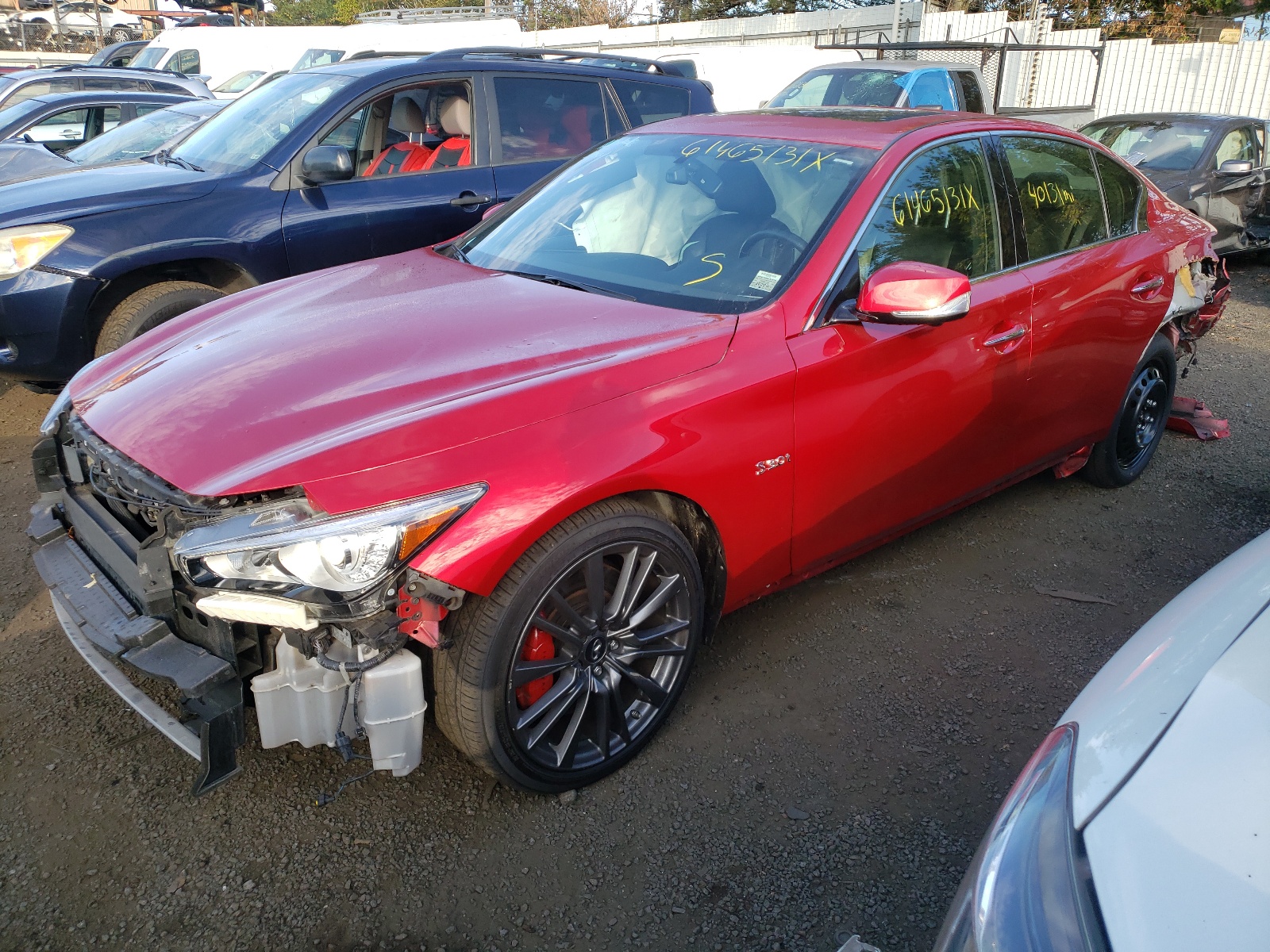 Photo 2 from auction – 2017 INFINITI Q50 RED SP with VIN JN1FV7AR9HM870094