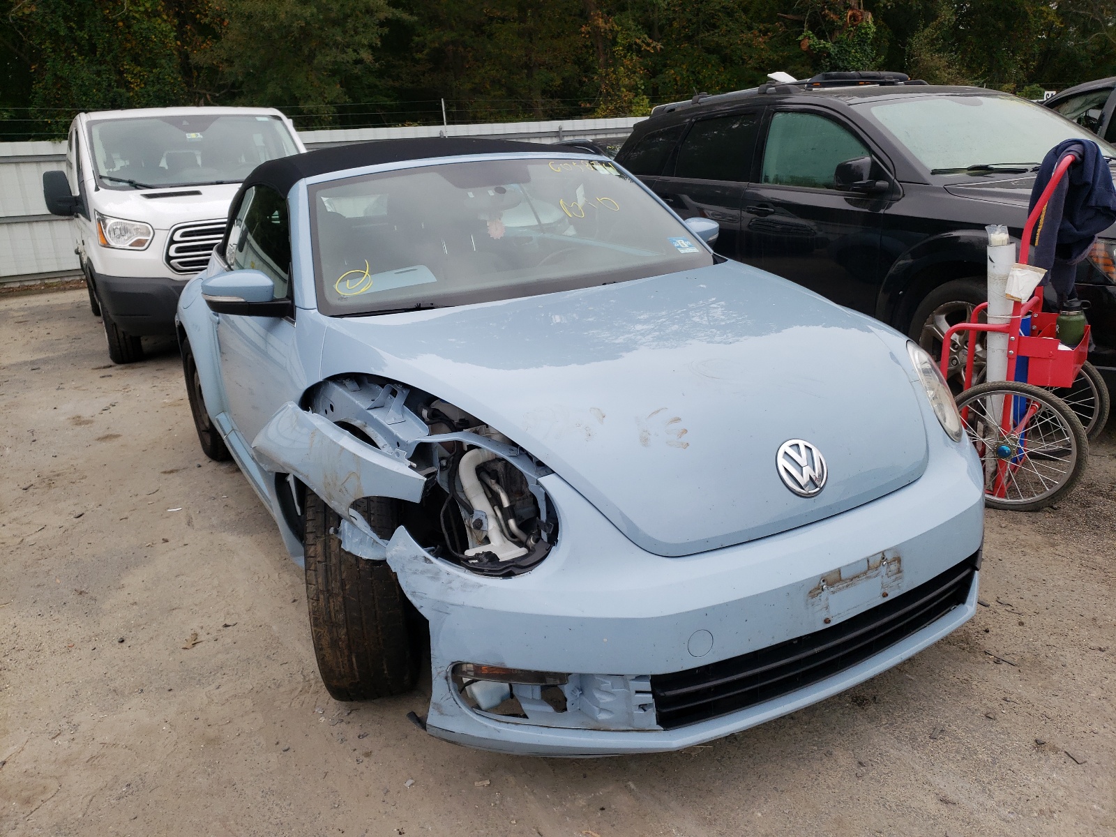 VOLKSWAGEN BEETLE 2013 with VIN 3VW5P7ATXDM816619 - Photo from auction