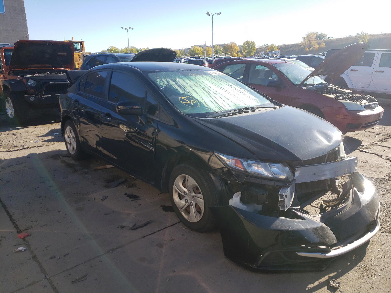 HONDA CIVIC LX 2015 with VIN 19XFB2F53FE079845 - Photo from auction