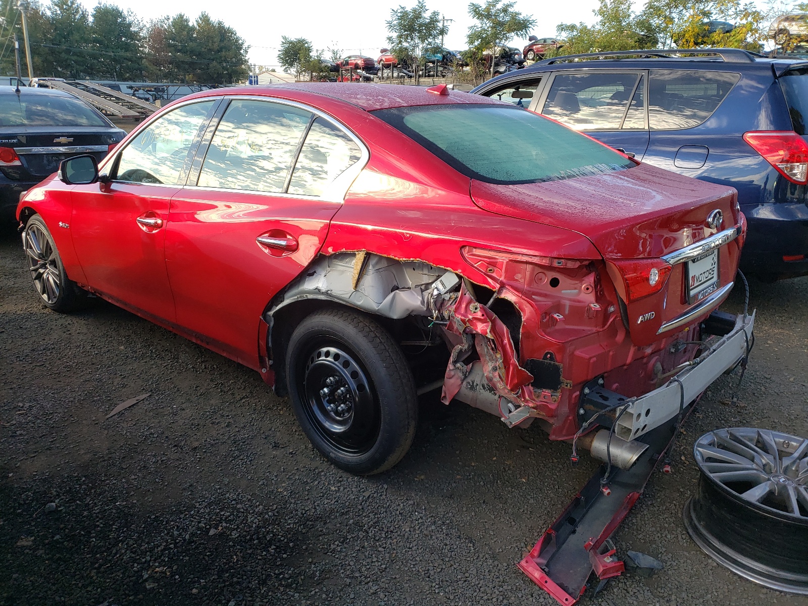 Photo 3 from auction – 2017 INFINITI Q50 RED SP with VIN JN1FV7AR9HM870094