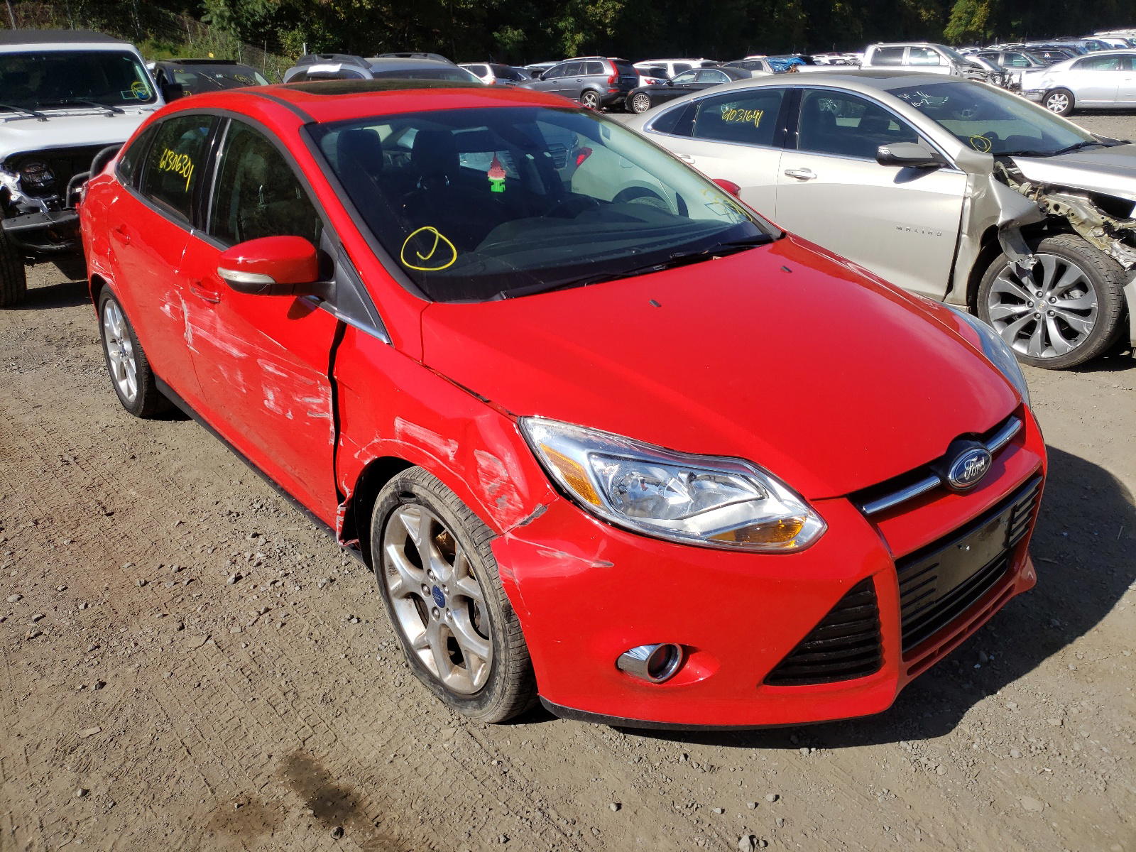 FORD FOCUS SEL 2012 with VIN 1FAHP3H22CL219136 - Photo from auction