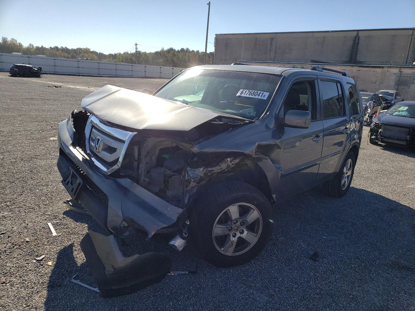 Photo 2 from auction – 2011 HONDA PILOT EXL with VIN 5FNYF4H57BB076358