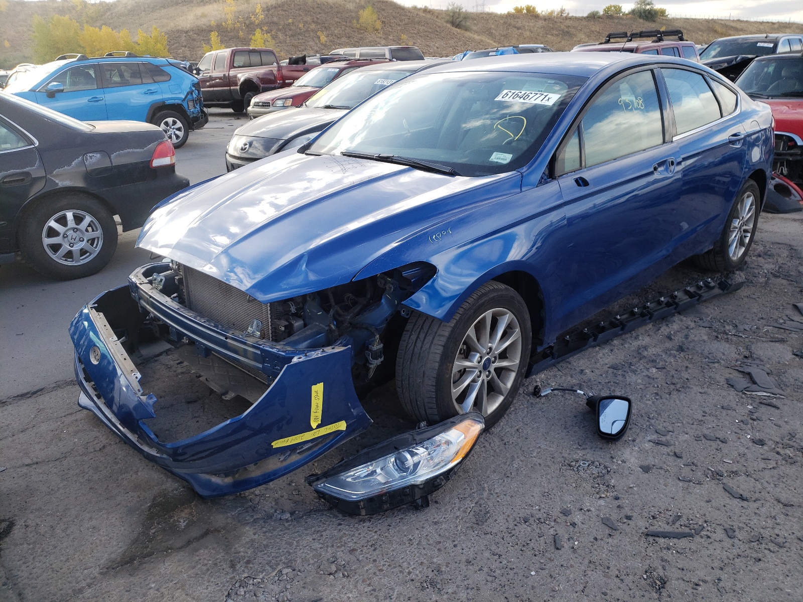 Photo 2 from auction – 2017 FORD FUSION SE with VIN 3FA6P0H71HR319366