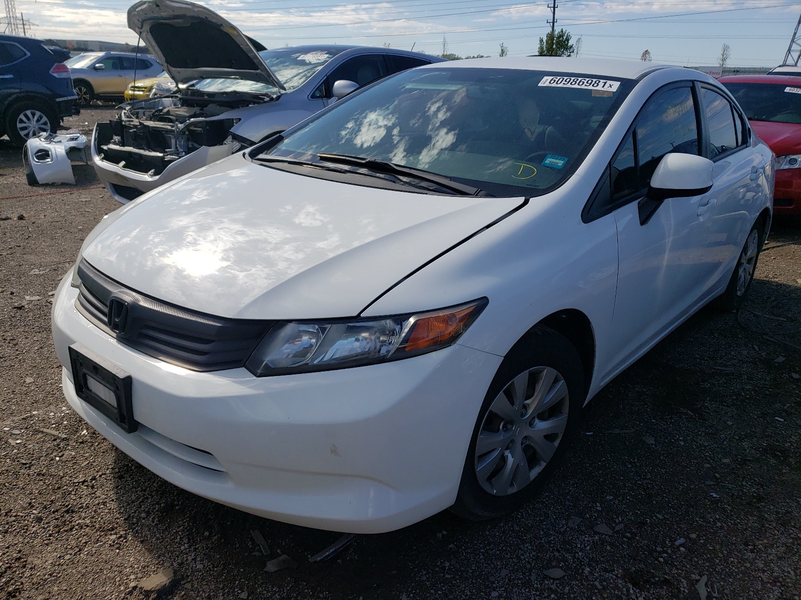 Zdjęcie 2 z aukcji – 2012 HONDA CIVIC LX z VIN 19XFB2F55CE052870