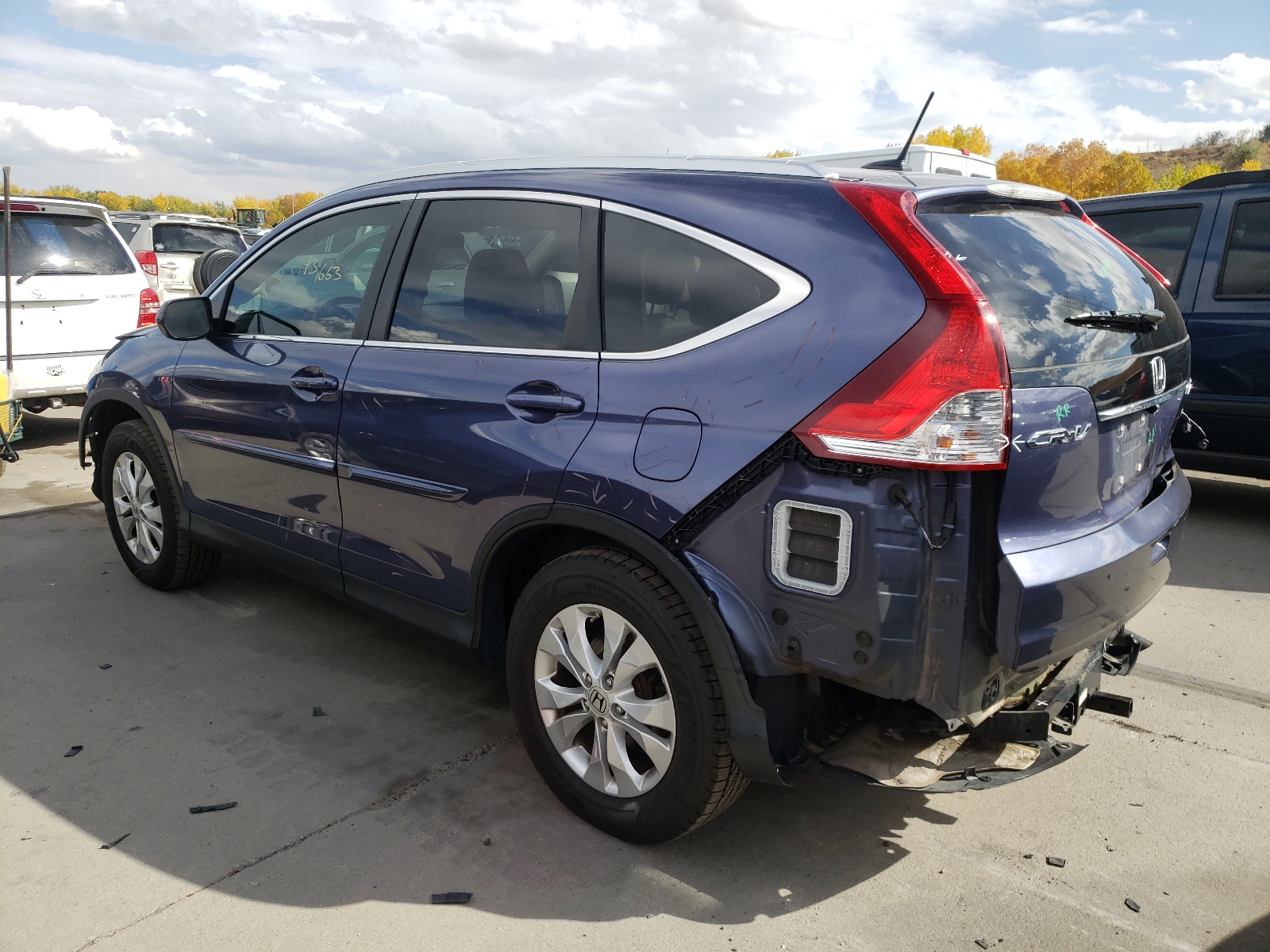 Photo 3 from auction – 2013 HONDA CR-V EXL with VIN 5J6RM4H74DL063573