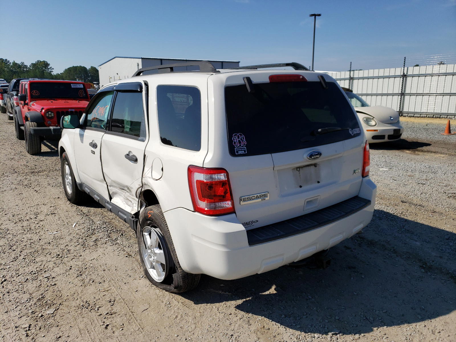 Photo 3 from auction – 2012 FORD ESCAPE XLT with VIN 1FMCU0DG1CKC76992