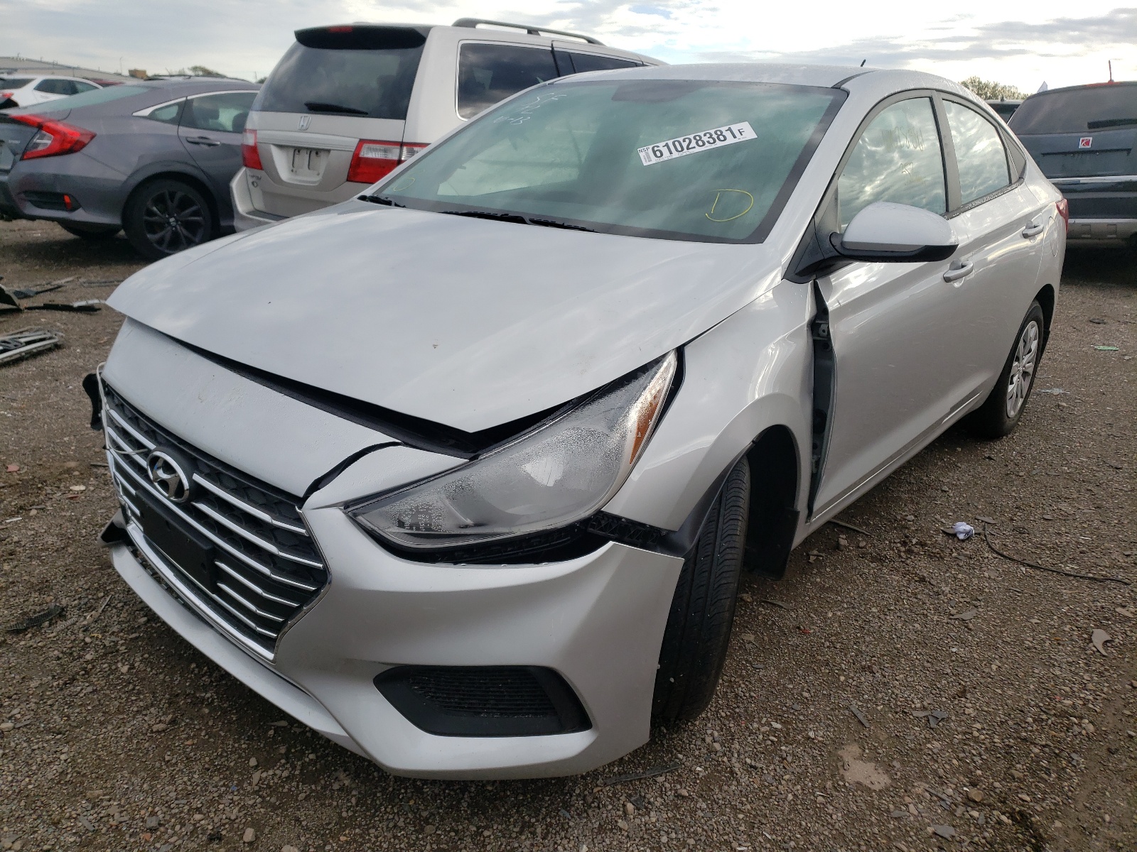Photo 2 from auction – 2021 HYUNDAI ACCENT SE with VIN 3KPC24A65ME153472