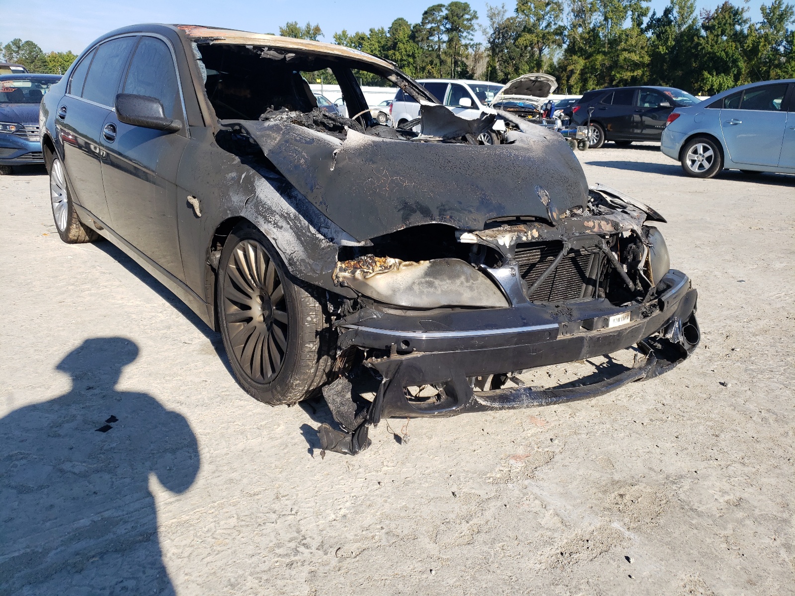 BMW 750 LI 2006 with VIN WBAHN83536DT34368 - Photo from auction