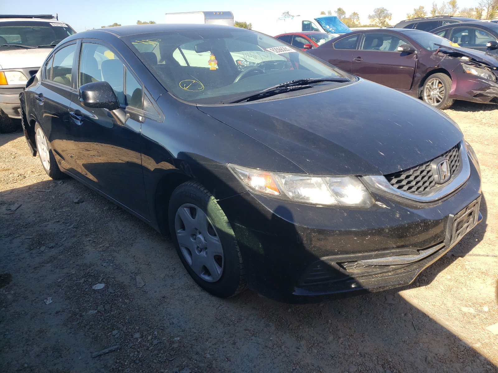 Photo 1 from auction – 2013 HONDA CIVIC LX with VIN 19XFB2F51DE072874