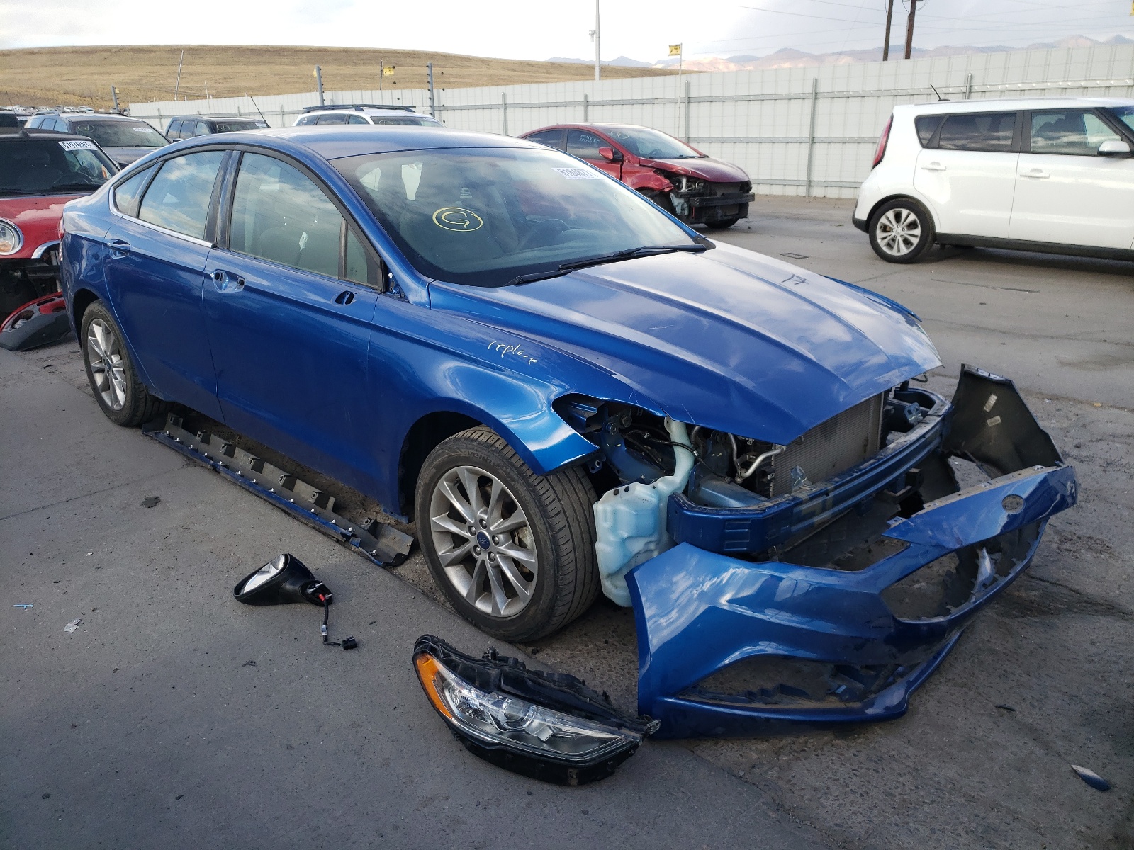 Photo 1 from auction – 2017 FORD FUSION SE with VIN 3FA6P0H71HR319366