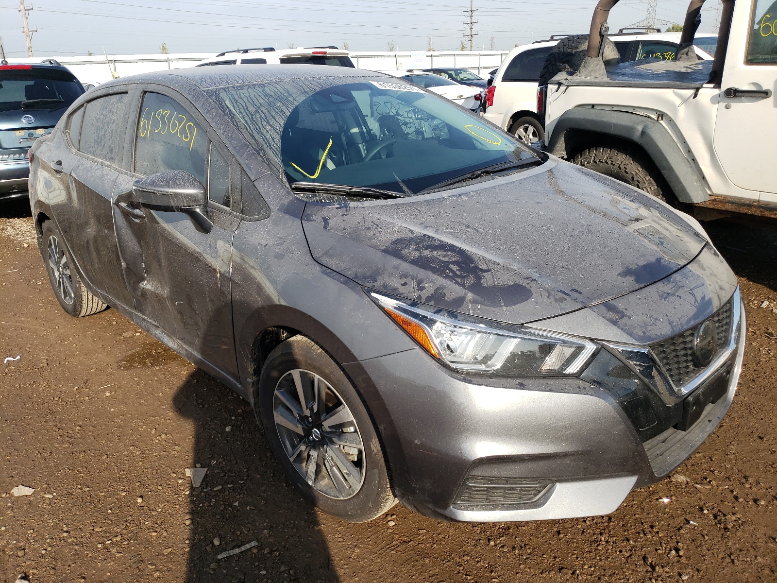 NISSAN VERSA SV 2021 with VIN 3N1CN8EV0ML837585 - Photo from auction