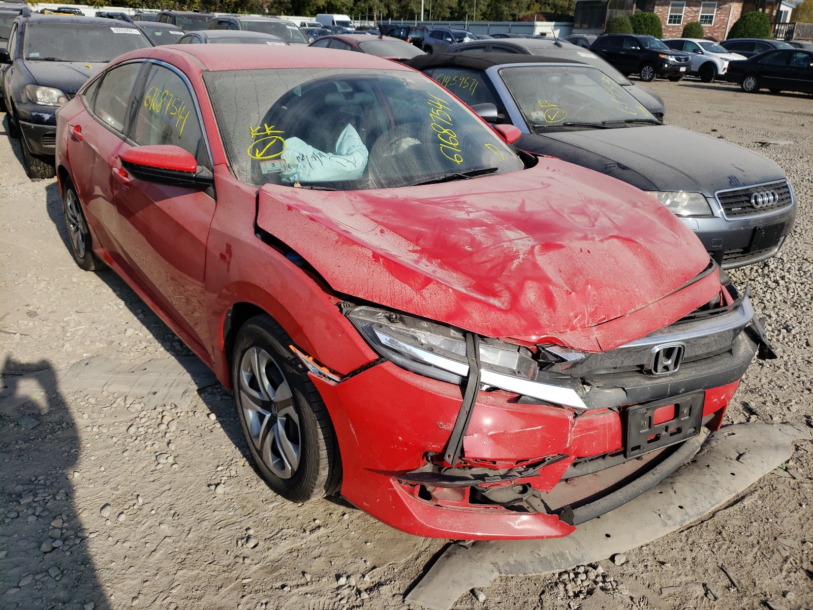 HONDA CIVIC LX 2016 with VIN 2HGFC2F55GH525059 - Photo from auction