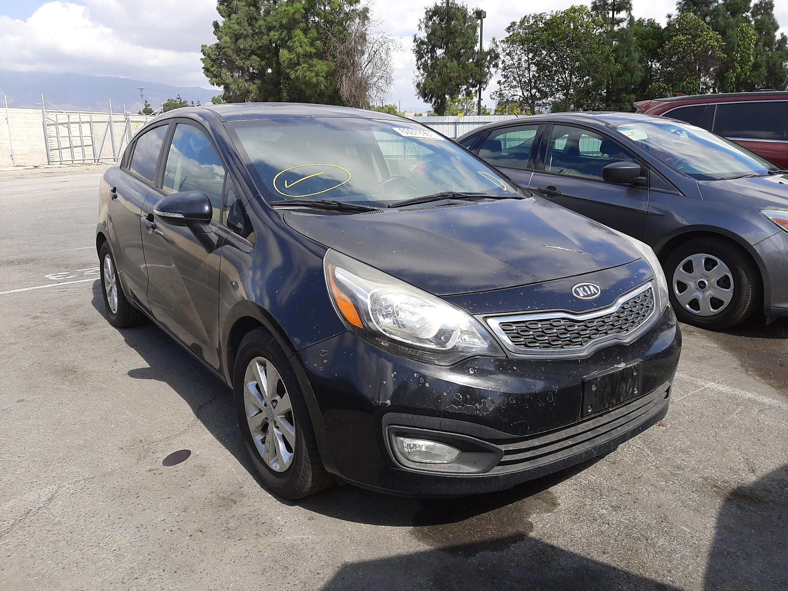 KIA RIO EX 2012 with VIN KNADN4A33C6044253 - Photo from auction