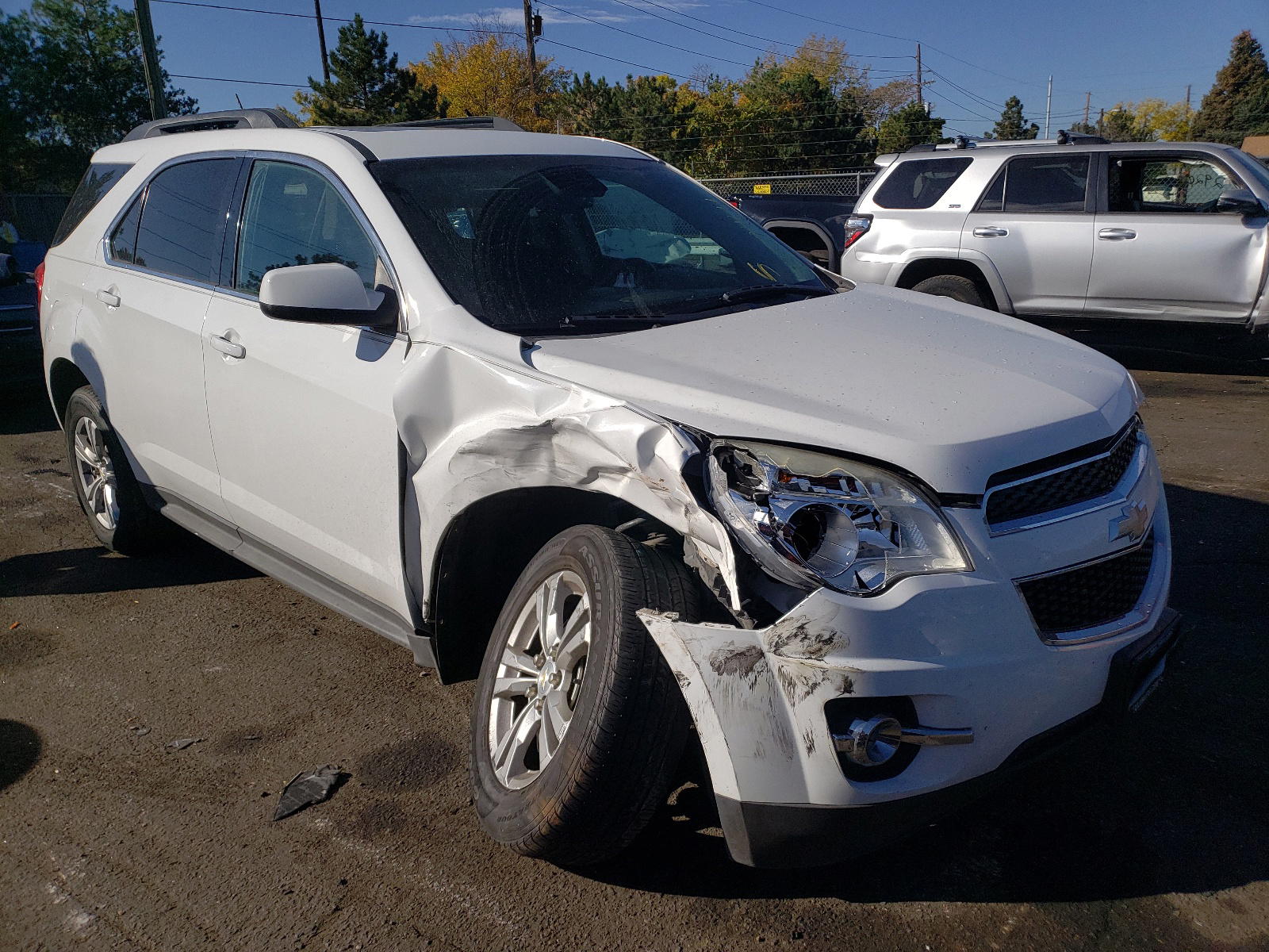 CHEVROLET EQUINOX LT 2014 with VIN 2GNFLGEK7E6100381 - Photo from auction