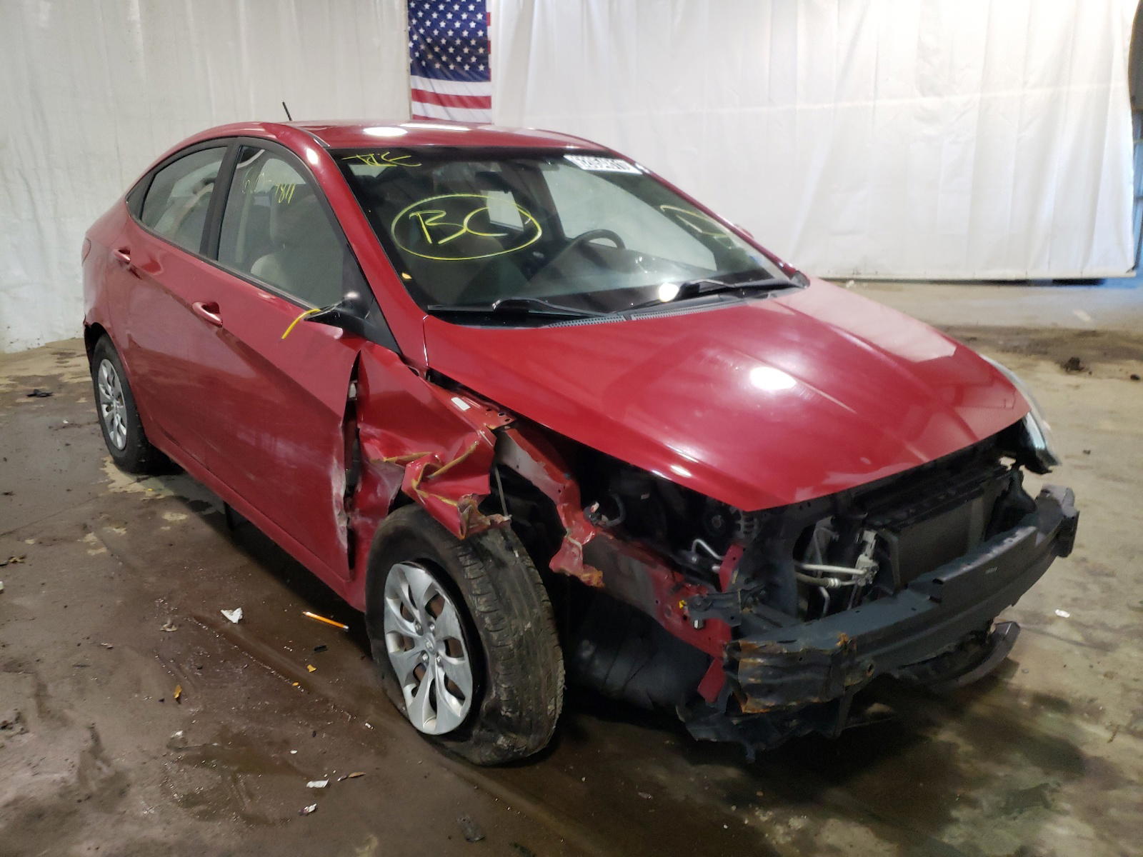 HYUNDAI ACCENT SE 2016 with VIN KMHCT4AE7GU082202 - Photo from auction