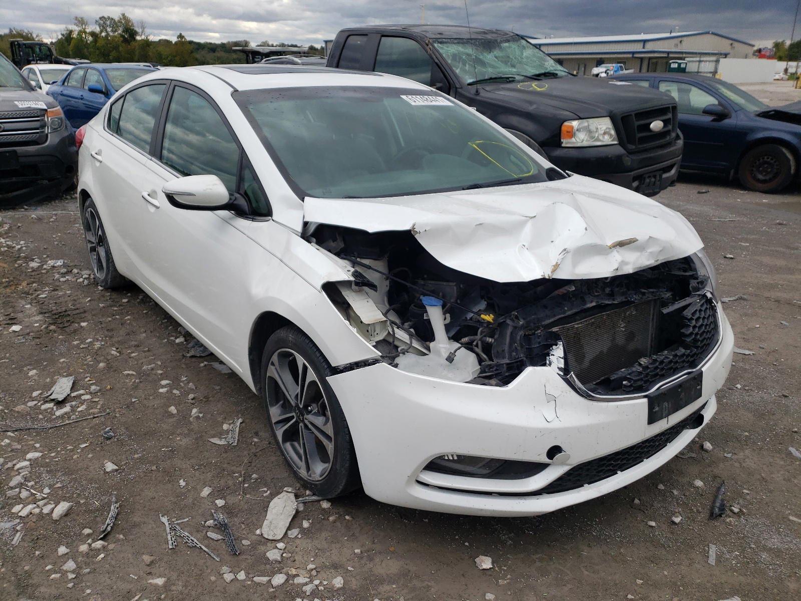 KIA FORTE EX 2014 with VIN KNAFZ4A86E5103555 - Photo from auction