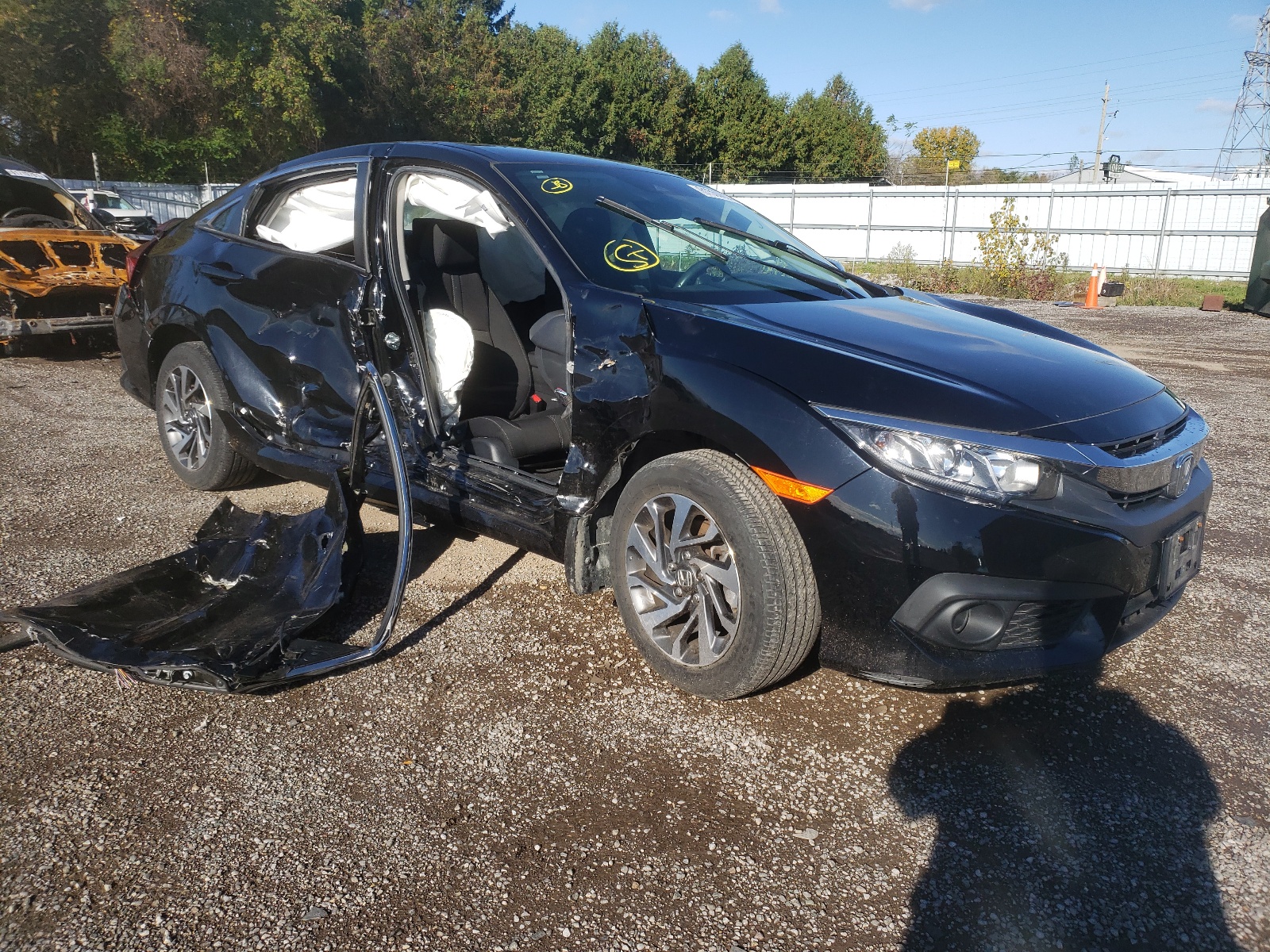 HONDA CIVIC LX 2018 with VIN 2HGFC2F63JH027863 - Photo from auction