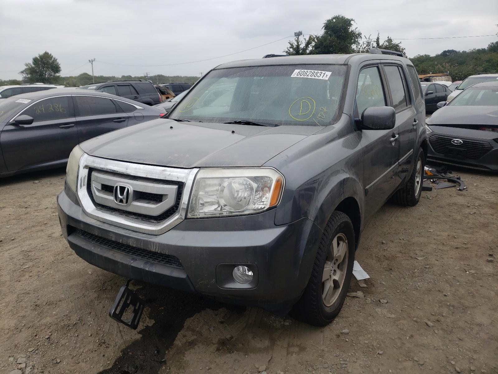 Photo 2 from auction – 2011 HONDA PILOT EXL with VIN 5FNYF4H59BB090956