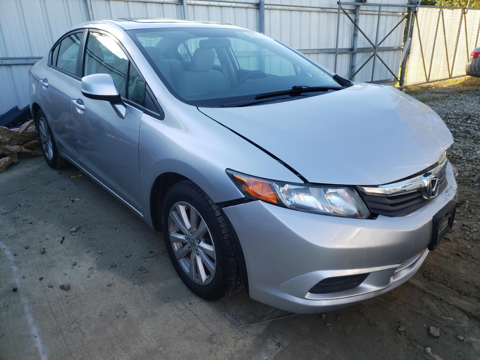HONDA CIVIC EX 2012 with VIN 19XFB2F83CE375325 - Photo from auction