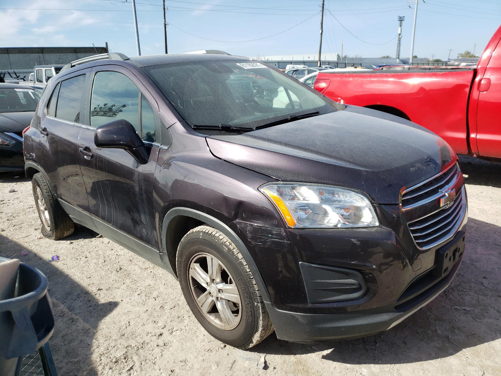 CHEVROLET TRAX 1LT 2016 with VIN 3GNCJPSB5GL177424 - Photo from auction