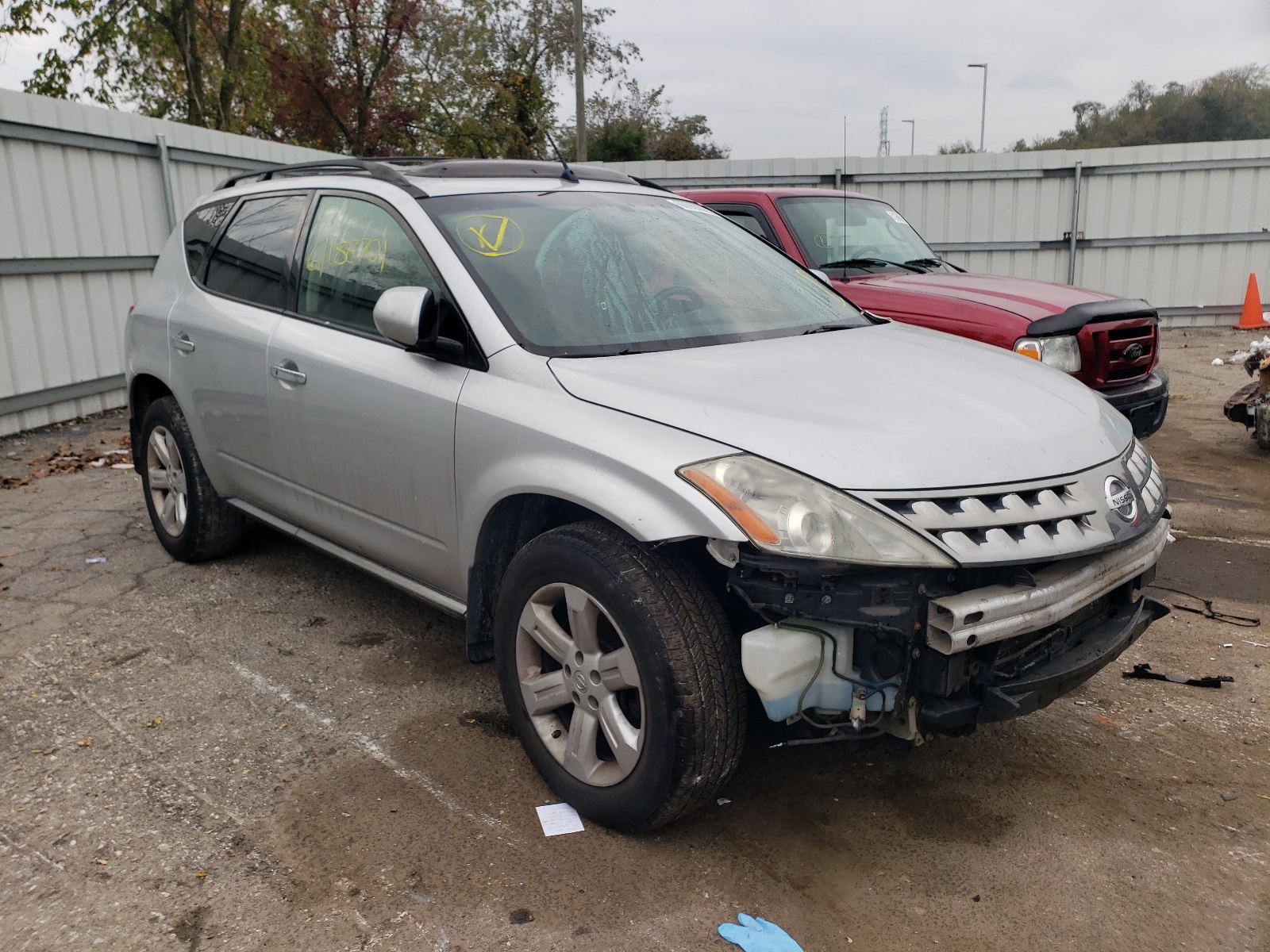 NISSAN MURANO SL 2007 with VIN JN8AZ08W67W648294 - Photo from auction
