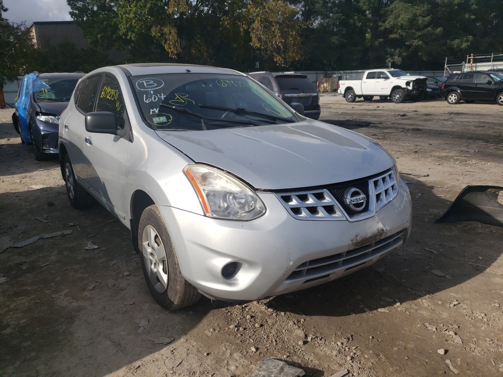 NISSAN ROGUE S 2011 with VIN JN8AS5MV7BW661854 - Photo from auction