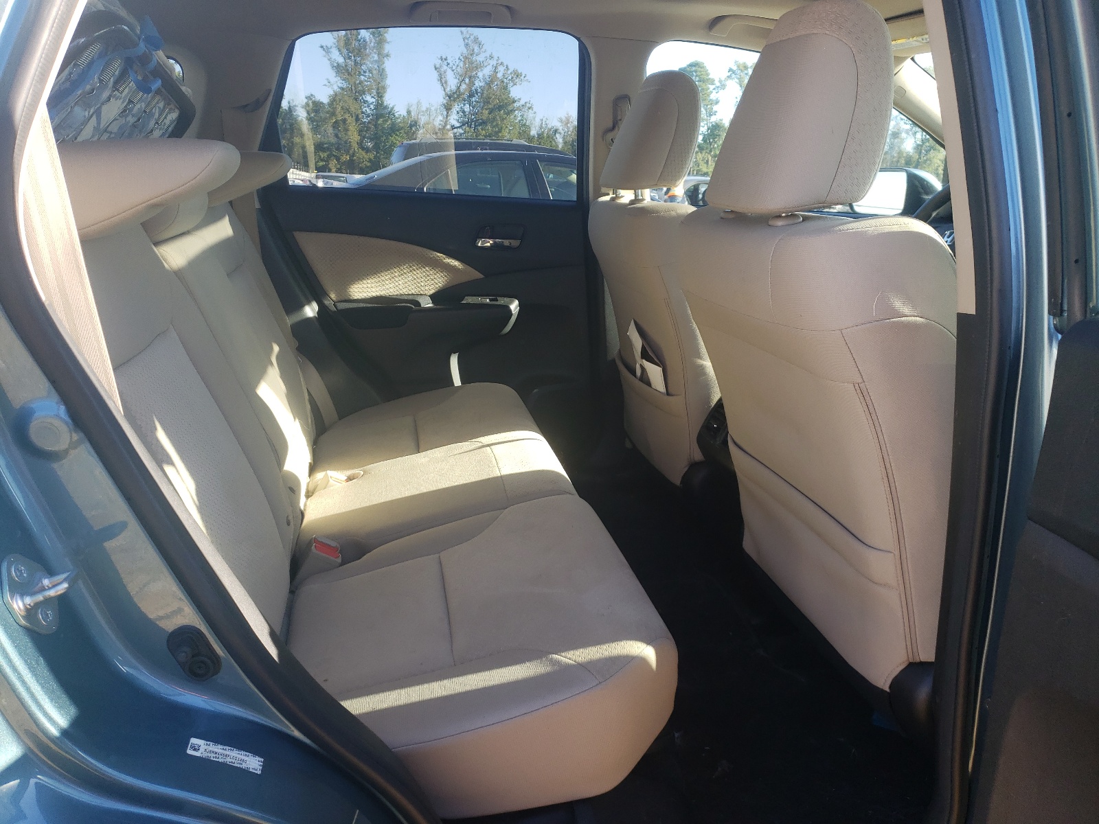 Photo 6 from auction – 2015 HONDA CR-V EX with VIN 5J6RM4H58FL003460