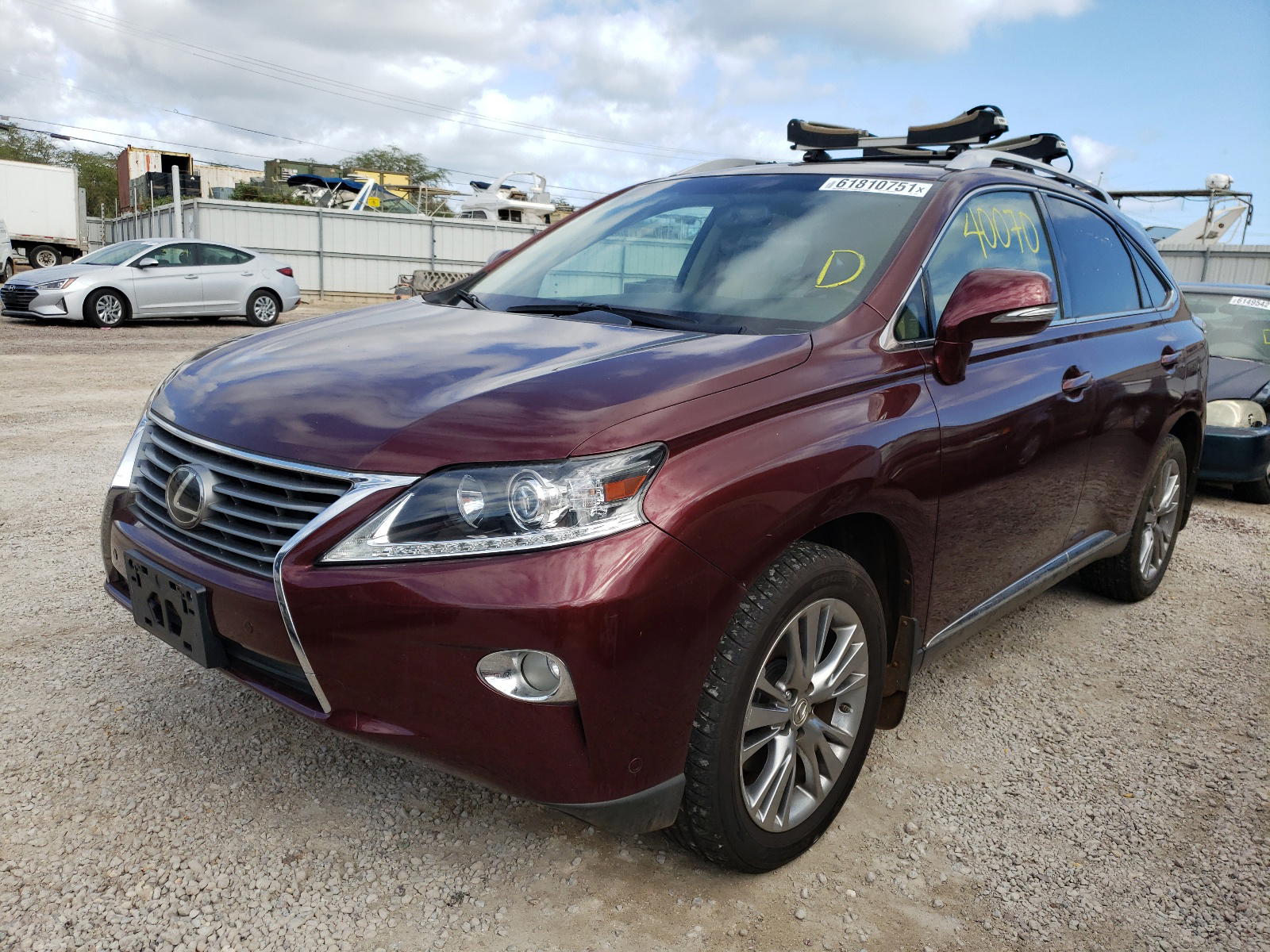 Photo 2 from auction – 2013 LEXUS RX 350 BAS with VIN JTJBK1BA6D2029928