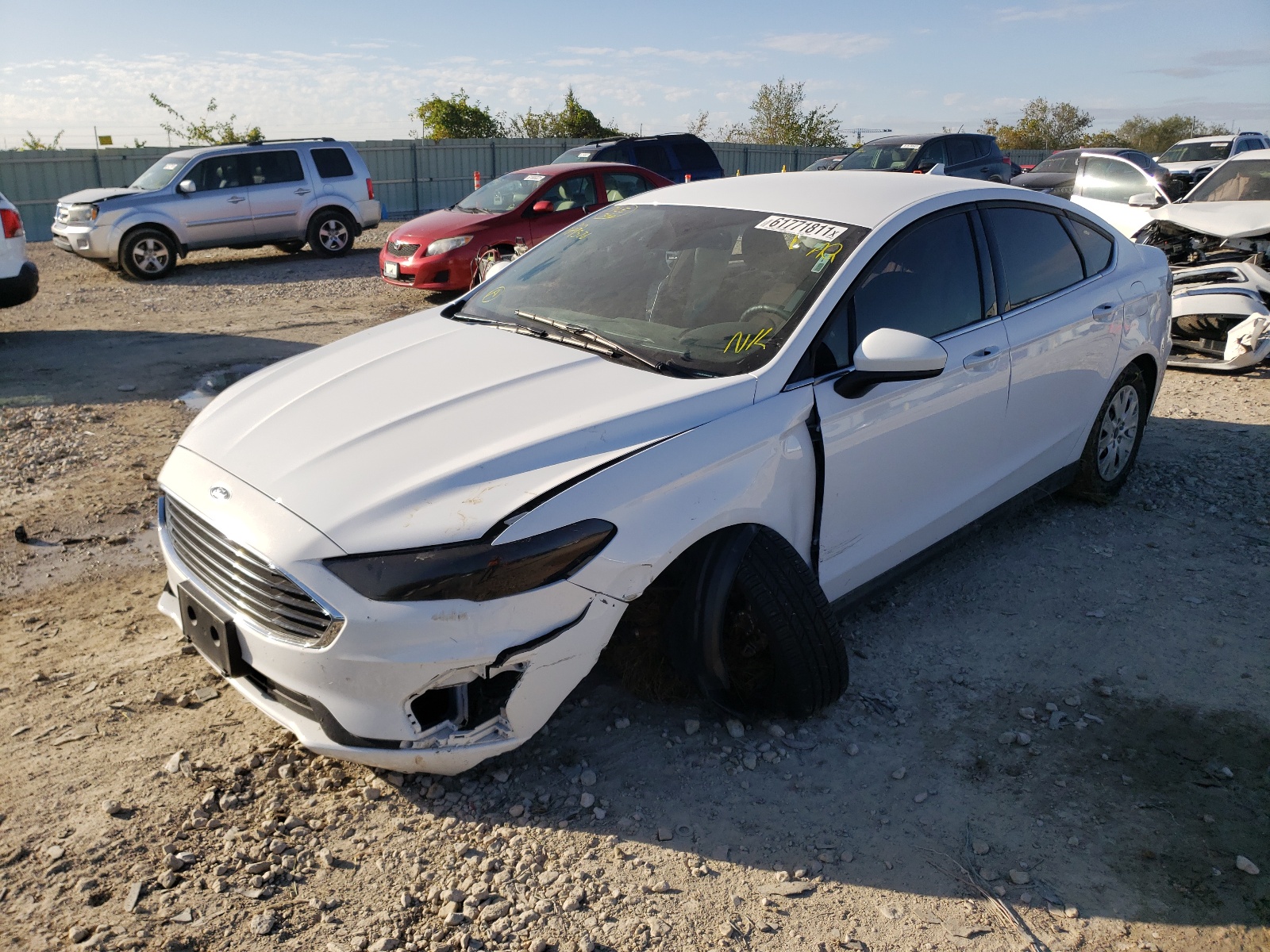 Photo 2 from auction – 2020 FORD FUSION S with VIN 3FA6P0G73LR169576