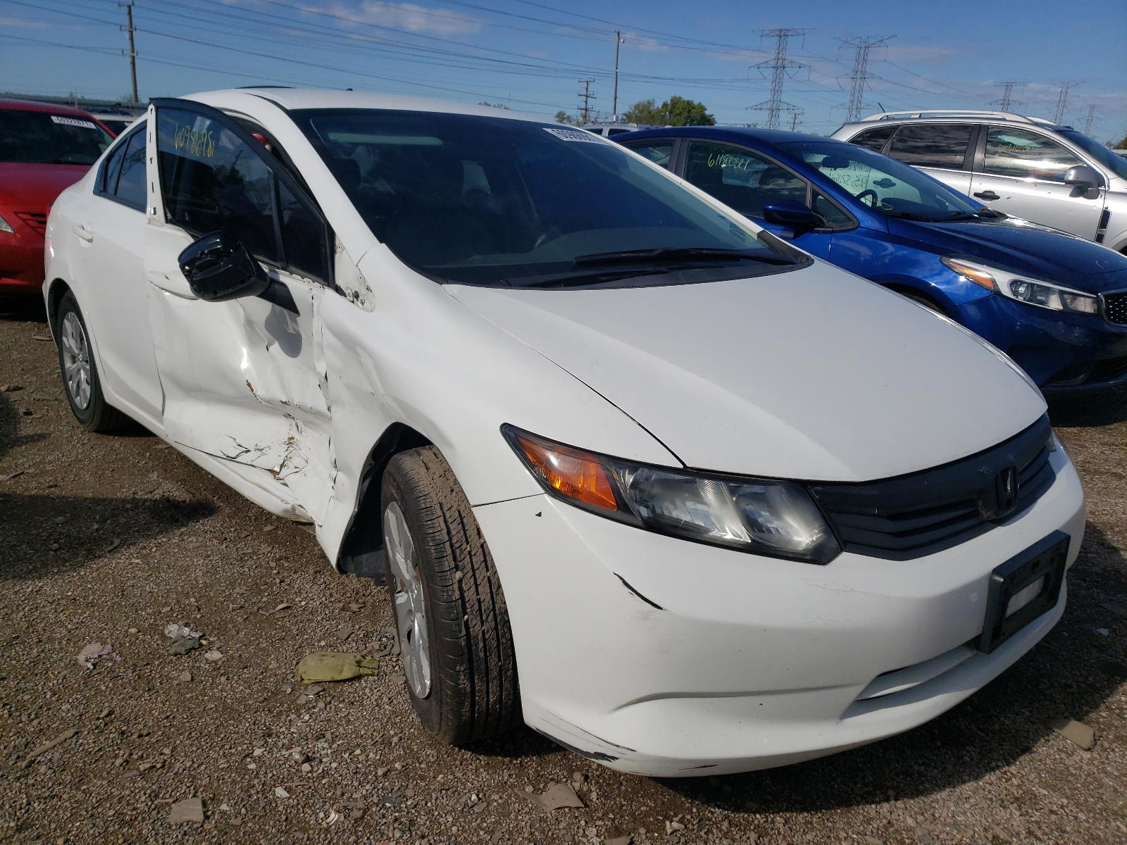 HONDA CIVIC LX 2012 with VIN 19XFB2F55CE052870 - Photo from auction