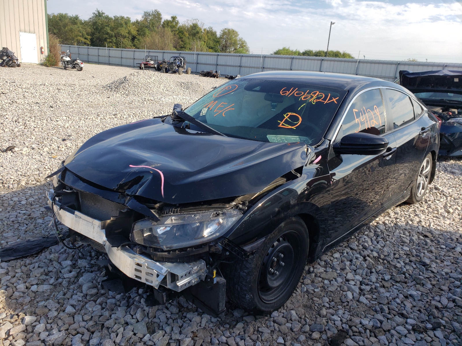 Photo 2 from auction – 2019 HONDA CIVIC LX with VIN 2HGFC2F68KH516079