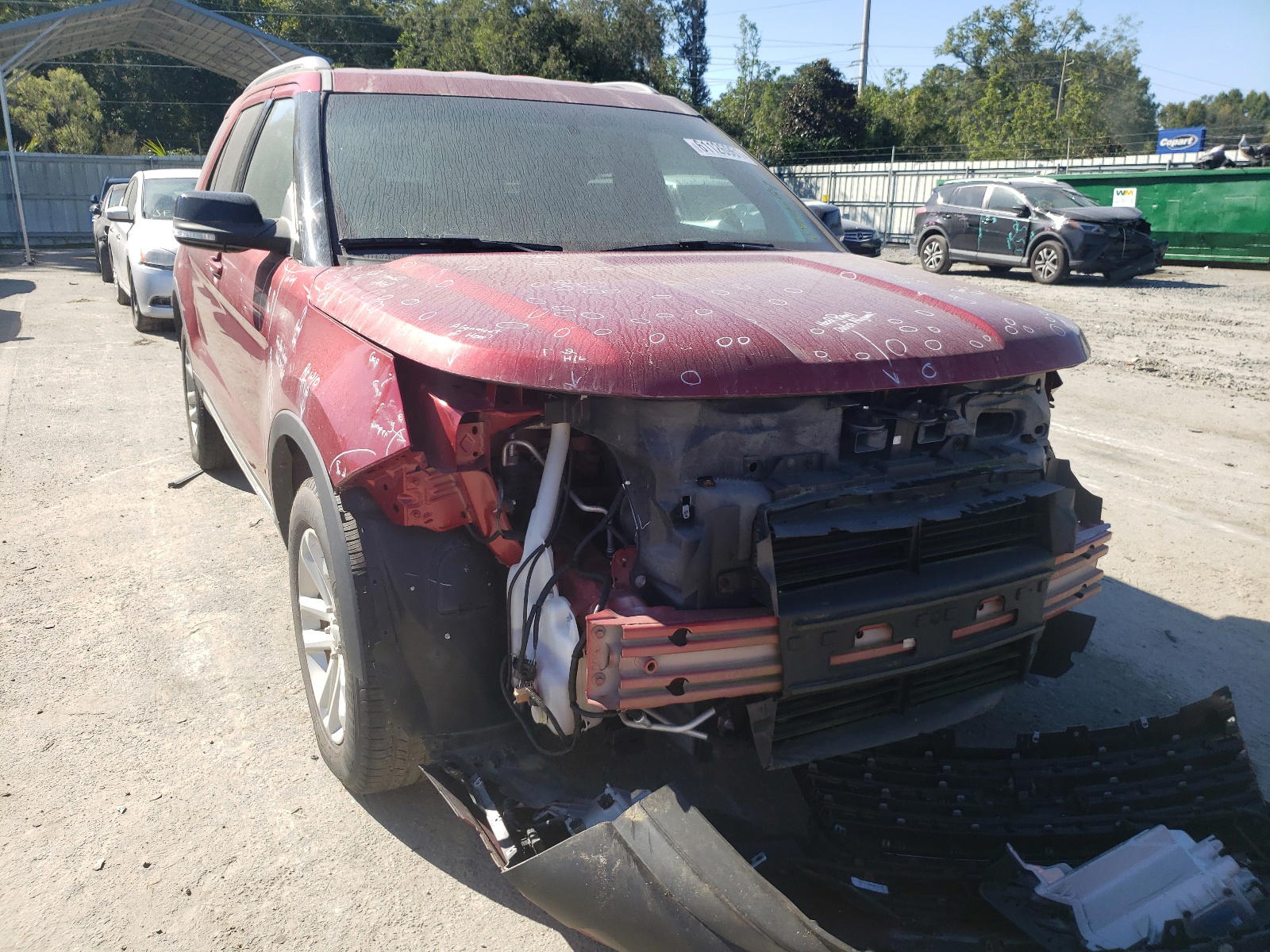 FORD EXPLORER X 2017 with VIN 1FM5K7DH4HGA25927 - Photo from auction