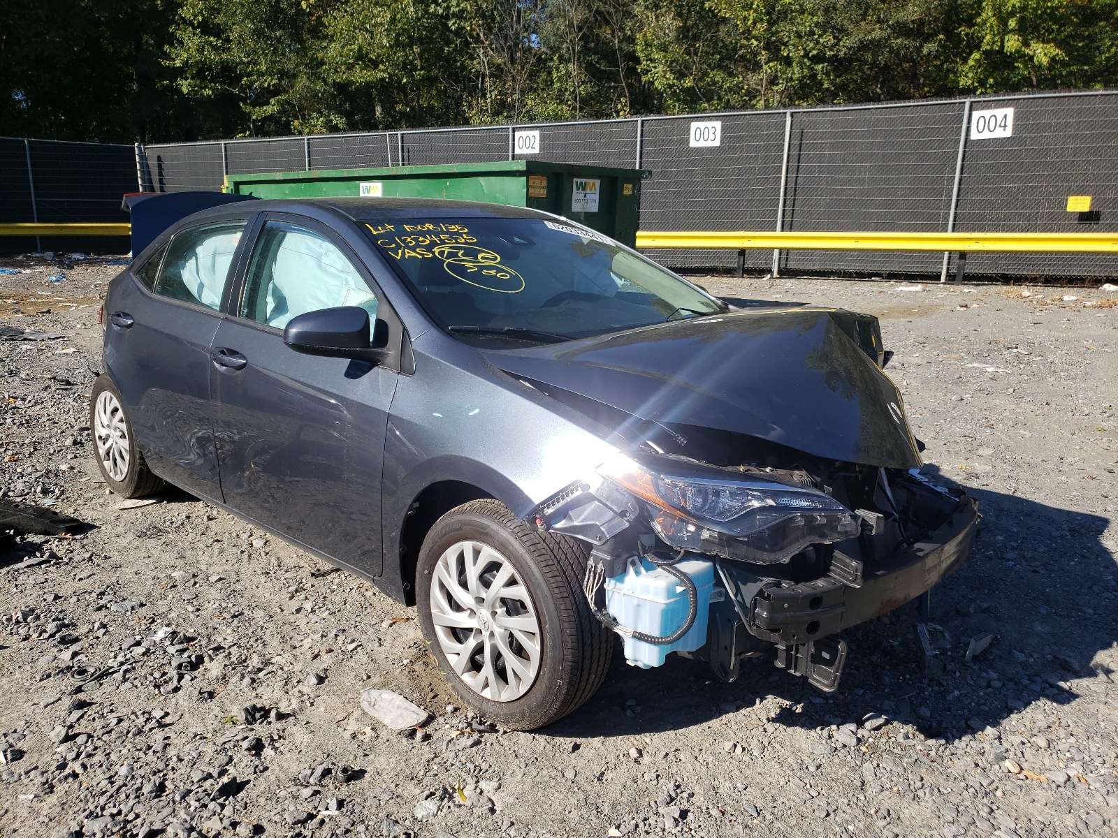Photo 1 from auction – 2017 TOYOTA COROLLA L with VIN 2T1BURHE1HC882606