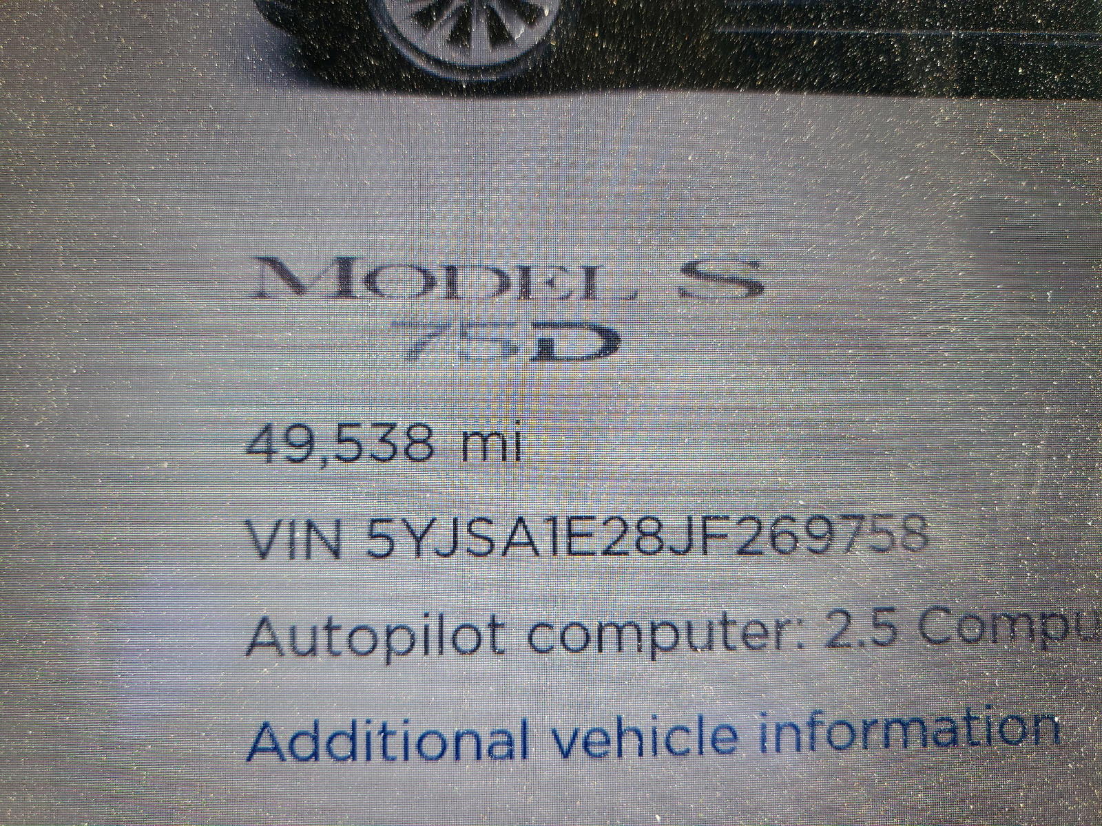 Photo 8 from auction – 2018 TESLA MODEL S with VIN 5YJSA1E28JF269758