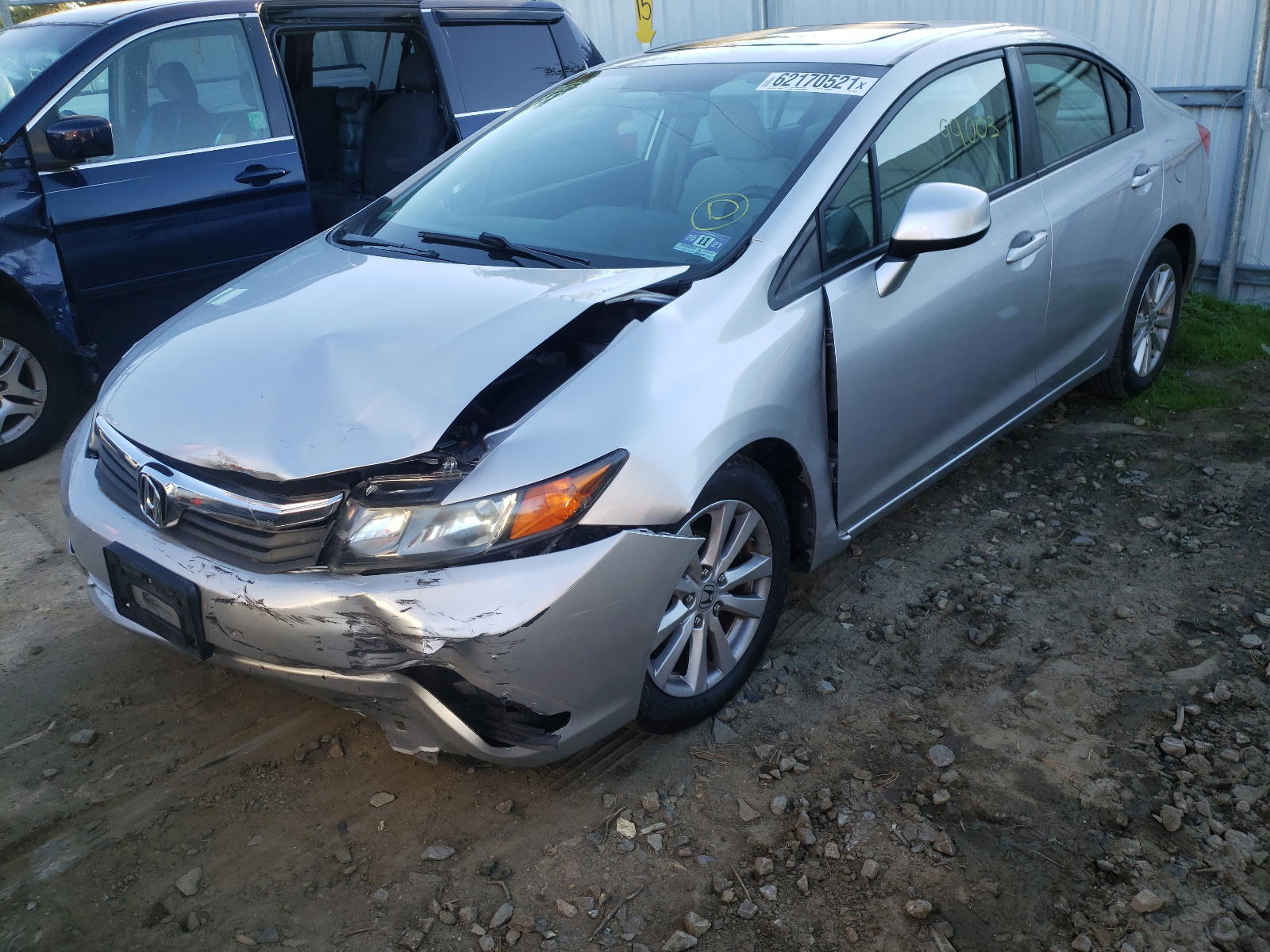 Photo 2 from auction – 2012 HONDA CIVIC EX with VIN 19XFB2F83CE375325
