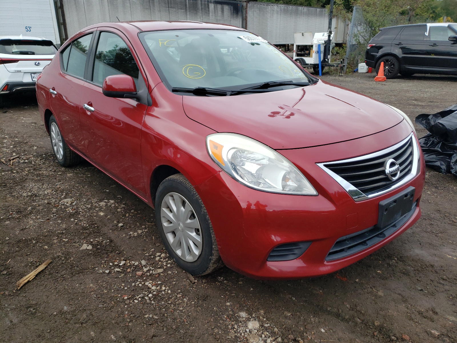 NISSAN VERSA S 2012 with VIN 3N1CN7AP1CL805387 - Photo from auction