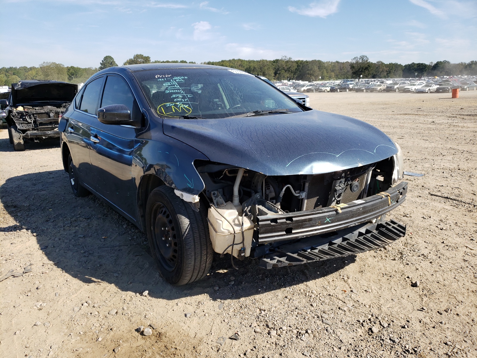 NISSAN SENTRA S 2015 with VIN 3N1AB7AP2FY217022 - Photo from auction